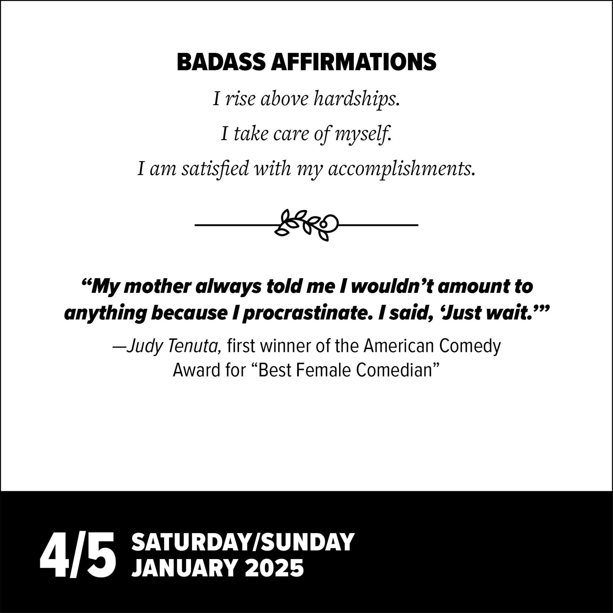 Badass Affirmations Box 2025 Calendar - Online Exclusive