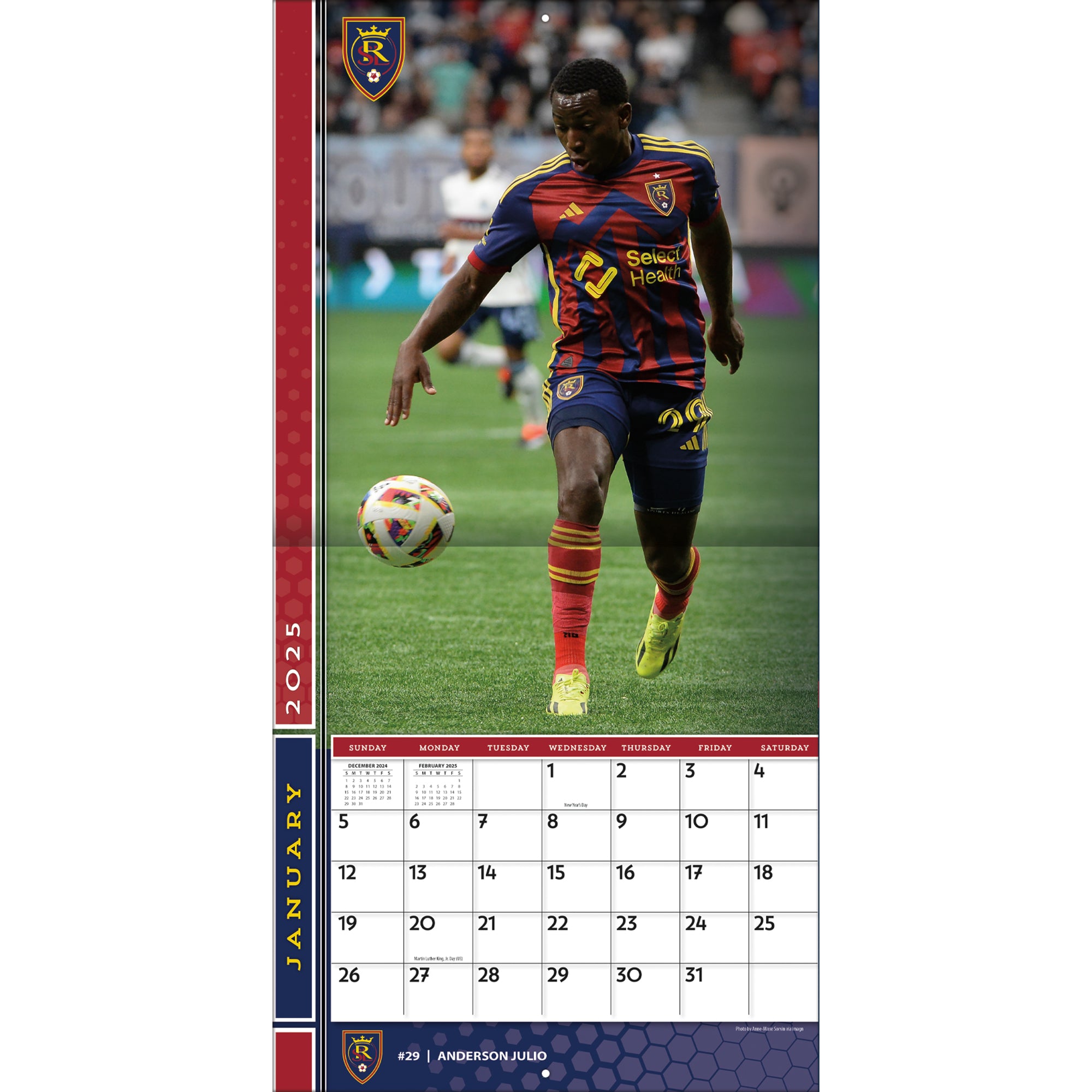 MLS Real Salt Lake Wall 2025 Calendar - Online Exclusive