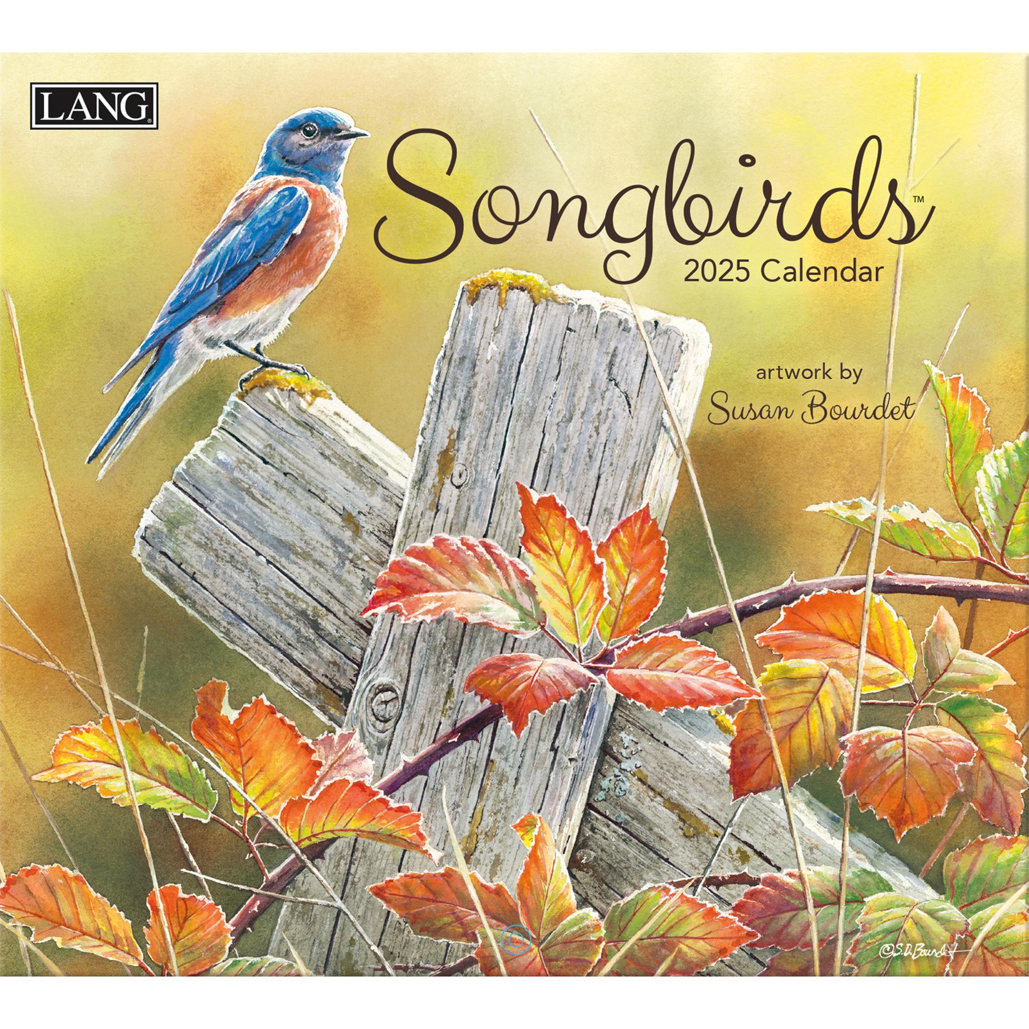 Songbirds Wall 2025 Calendar