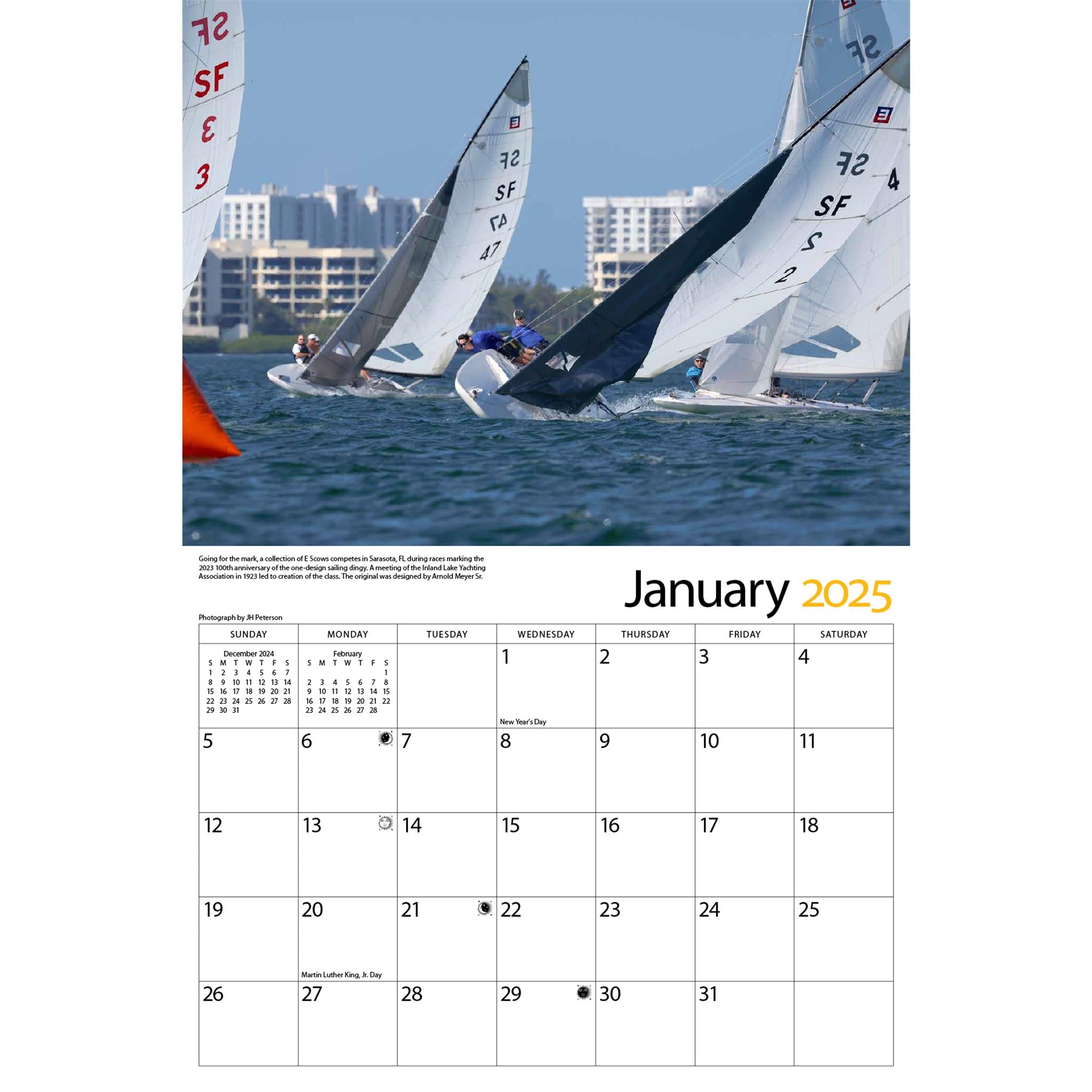 Sailing To The Mark Wall 2025 Calendar