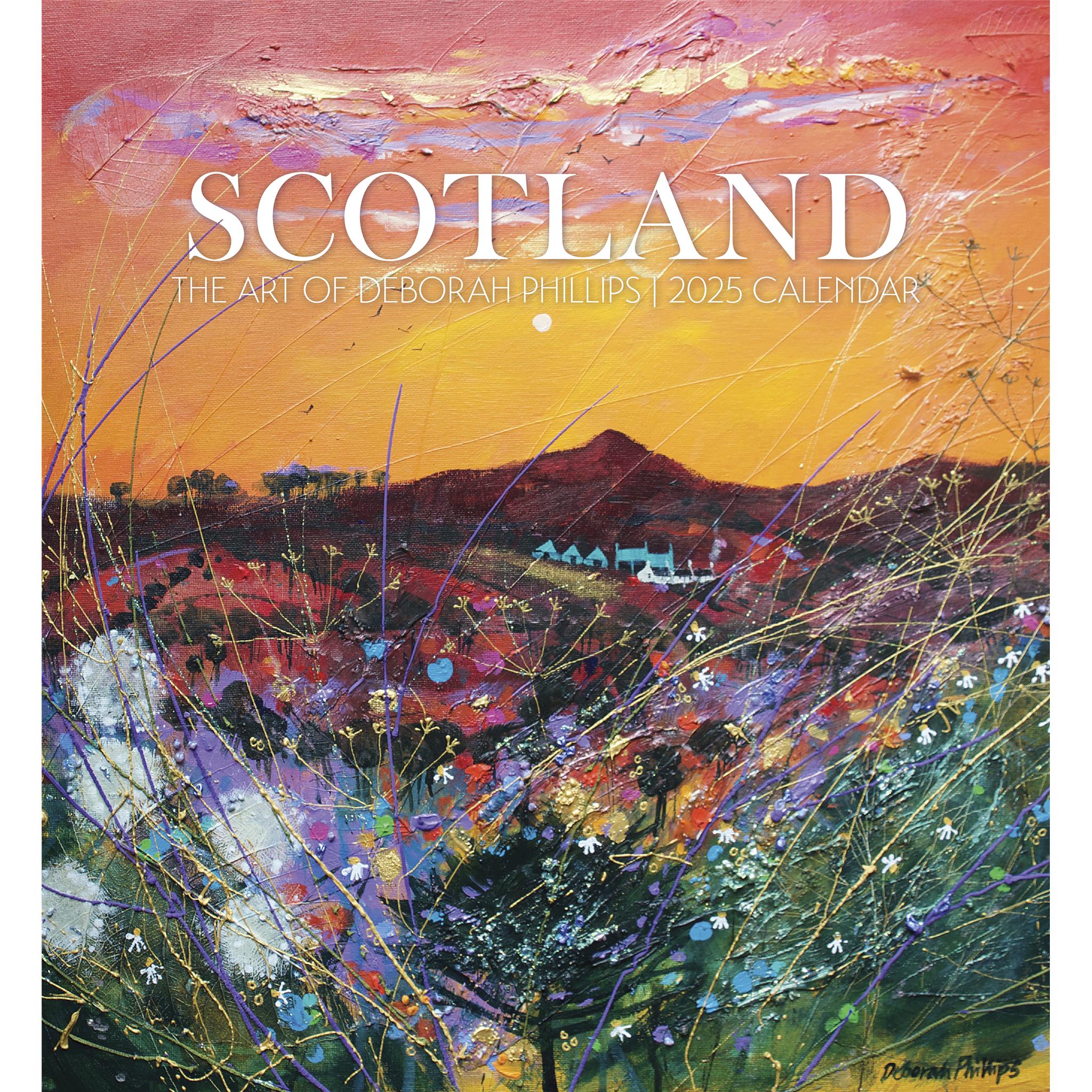 Scotland The Art Of Deborah Phillips Wall 2025 Calendar - Online Exclusive