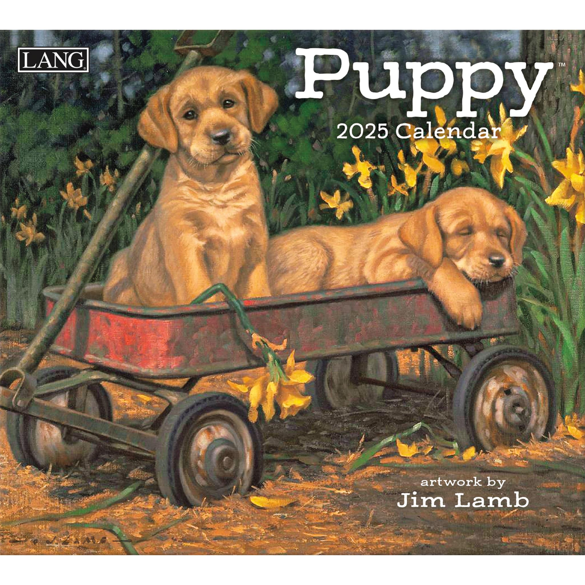 Puppy Wall 2025 Calendar - Online Exclusive