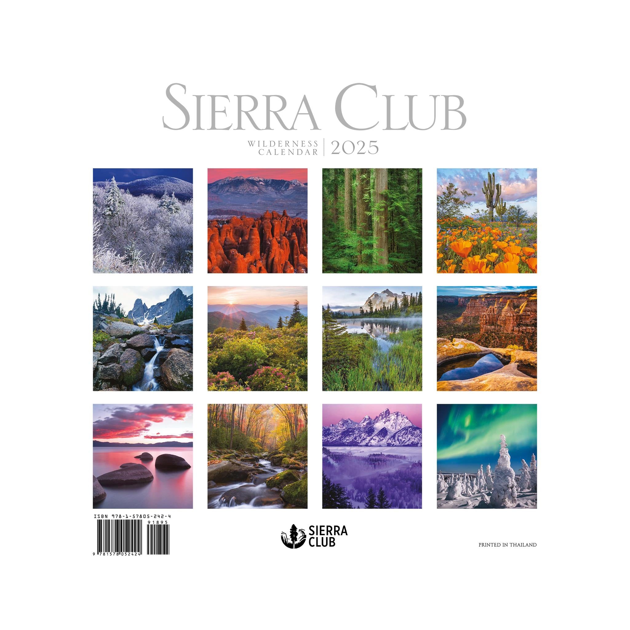 Sierra Club Wilderness Wall 2025 Calendar