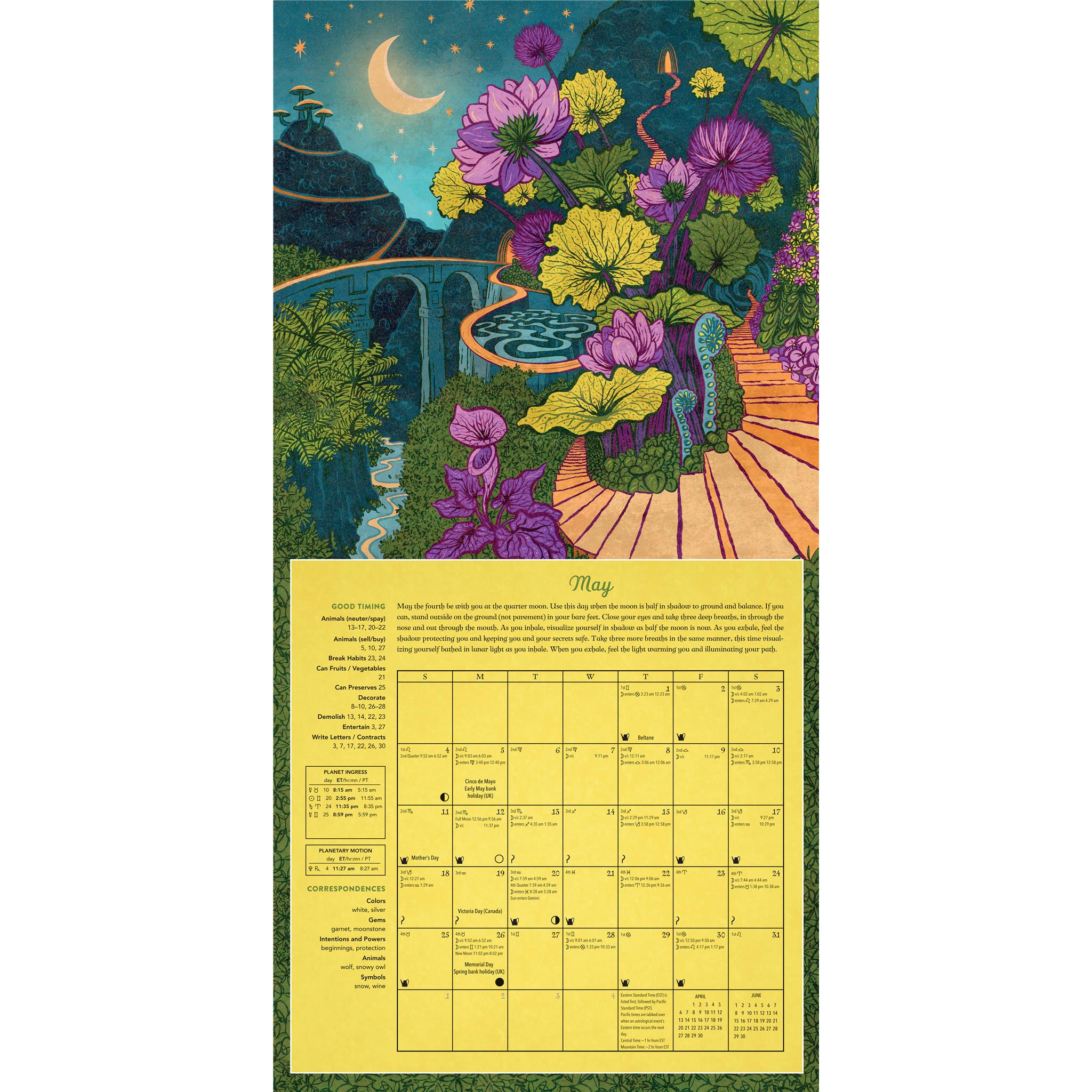 Magical Moon Wall 2025 Calendar - Online Exclusive