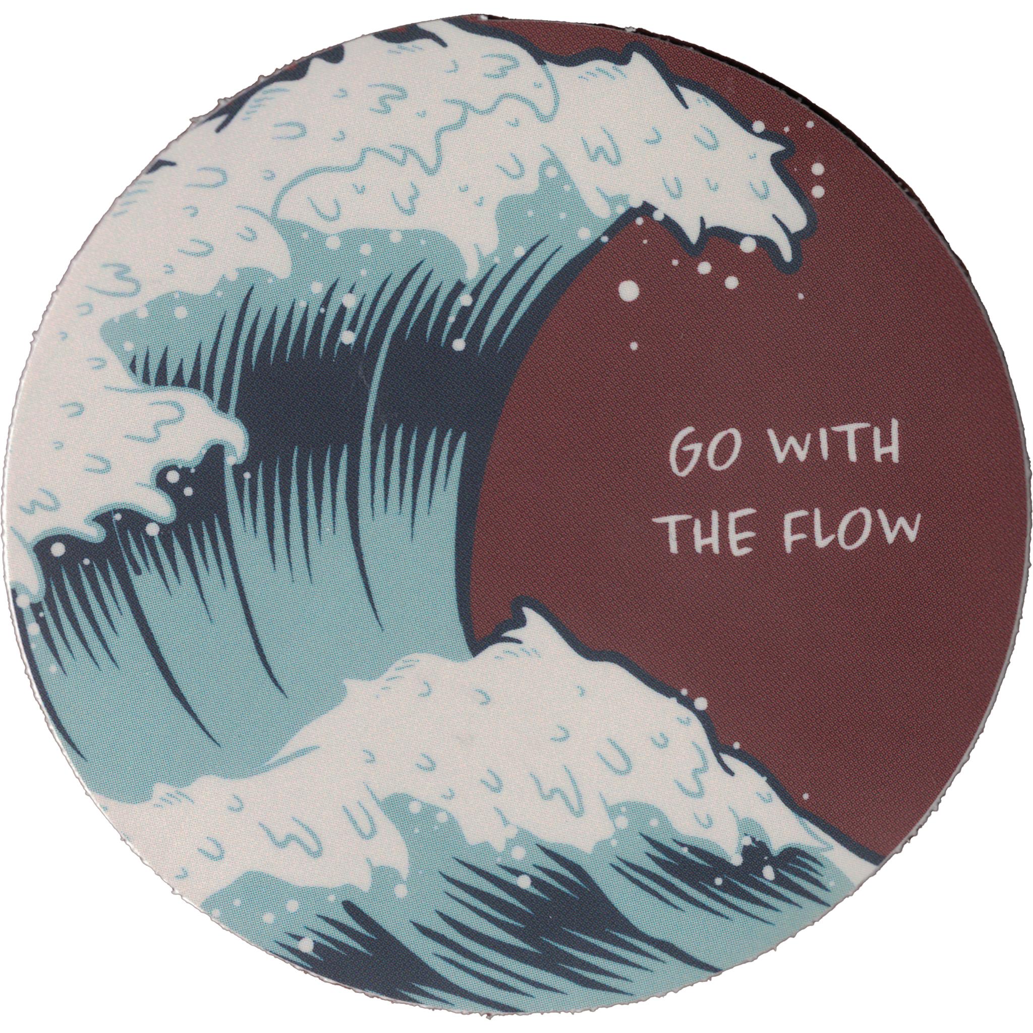 Go With the Flow Wave Vinyl Sticker - FINAL SALE