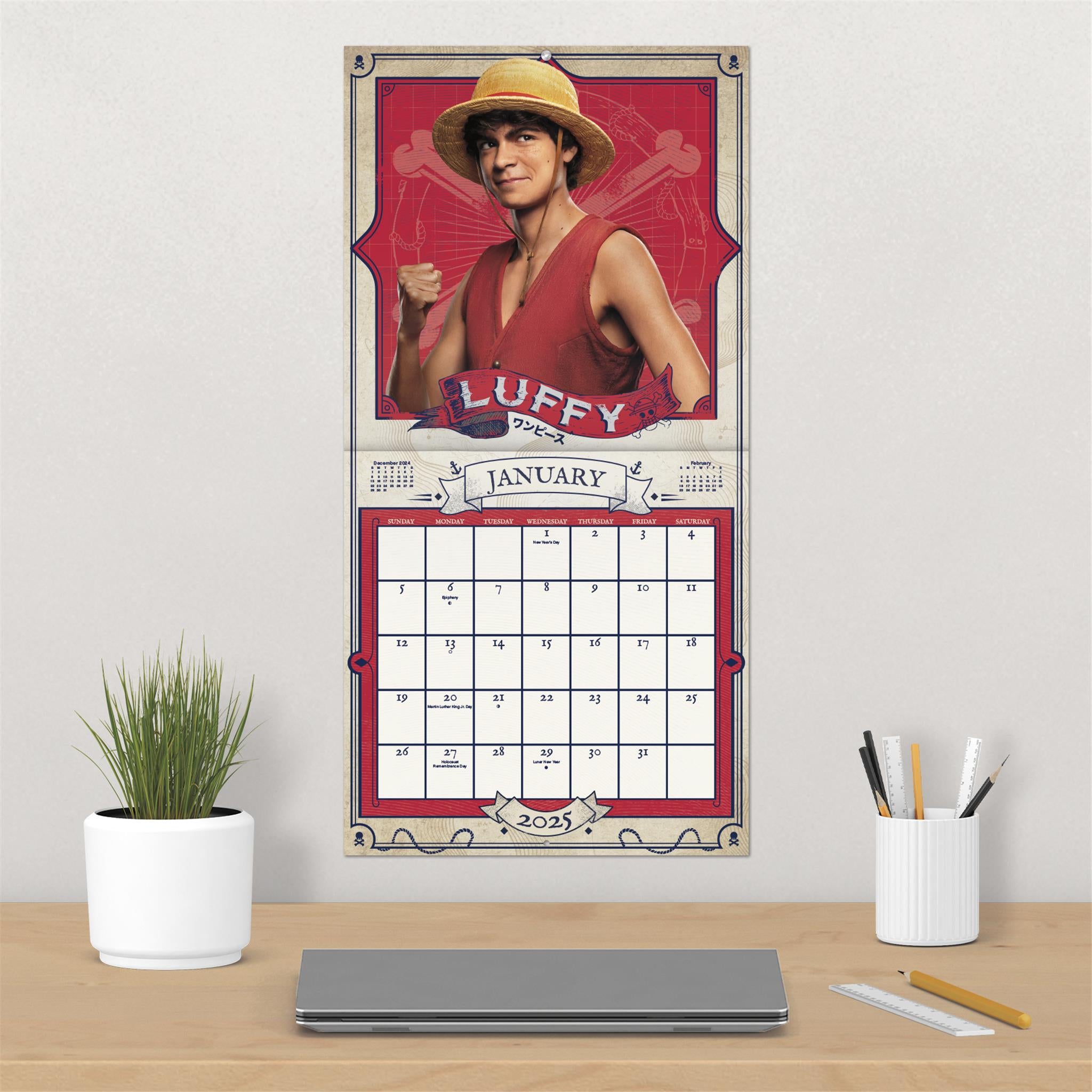 One Piece Live Action Tv Season 1 Wall 2025 Calendar - Online Exclusive