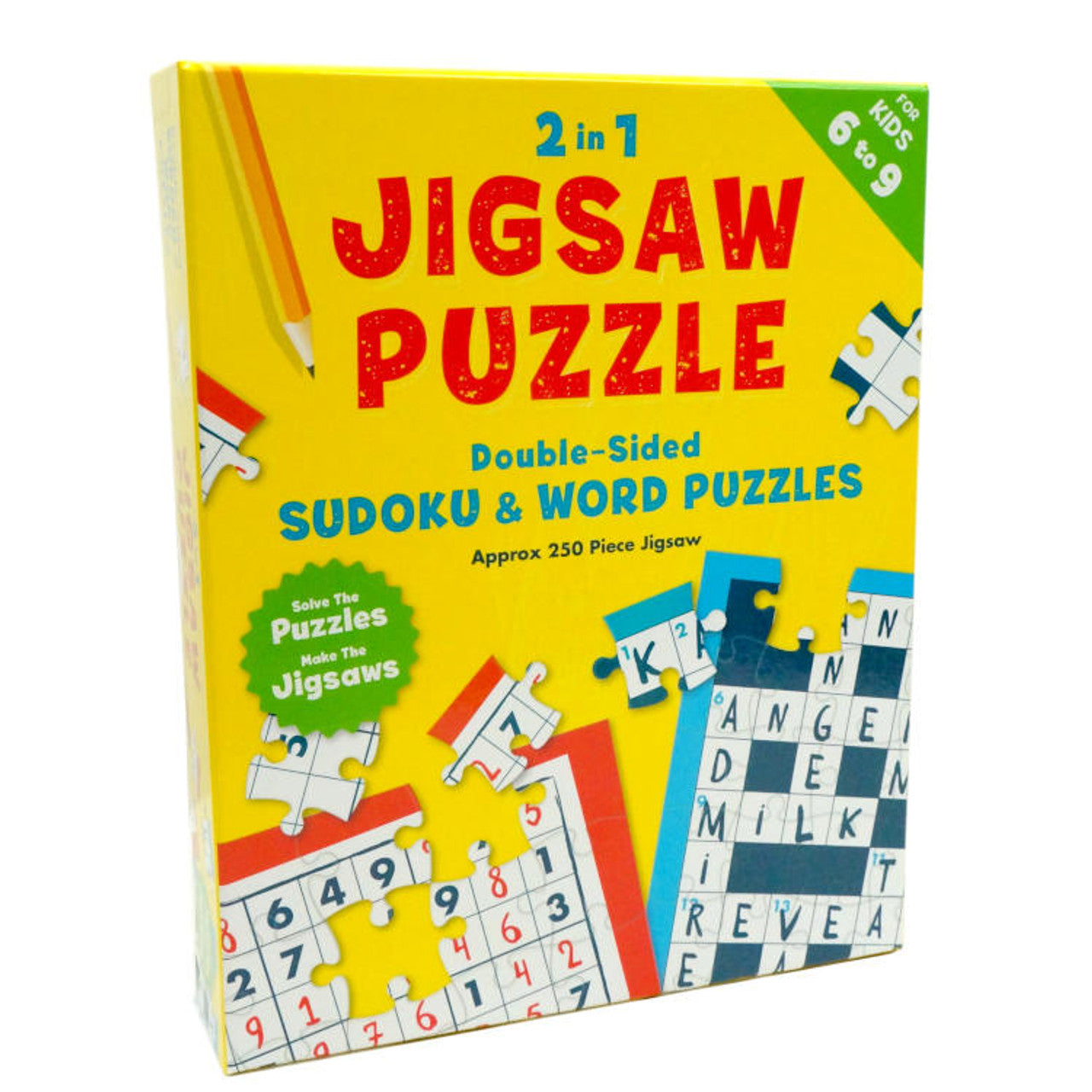 2 in 1 Crossword Sudoku for Juniors 550 Piece Puzzle