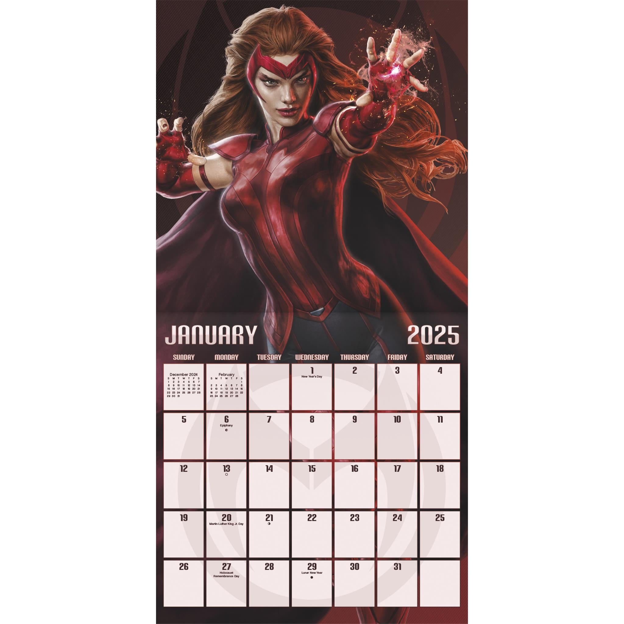 Marvel Heroes Wall 2025 Calendar - Online Exclusive