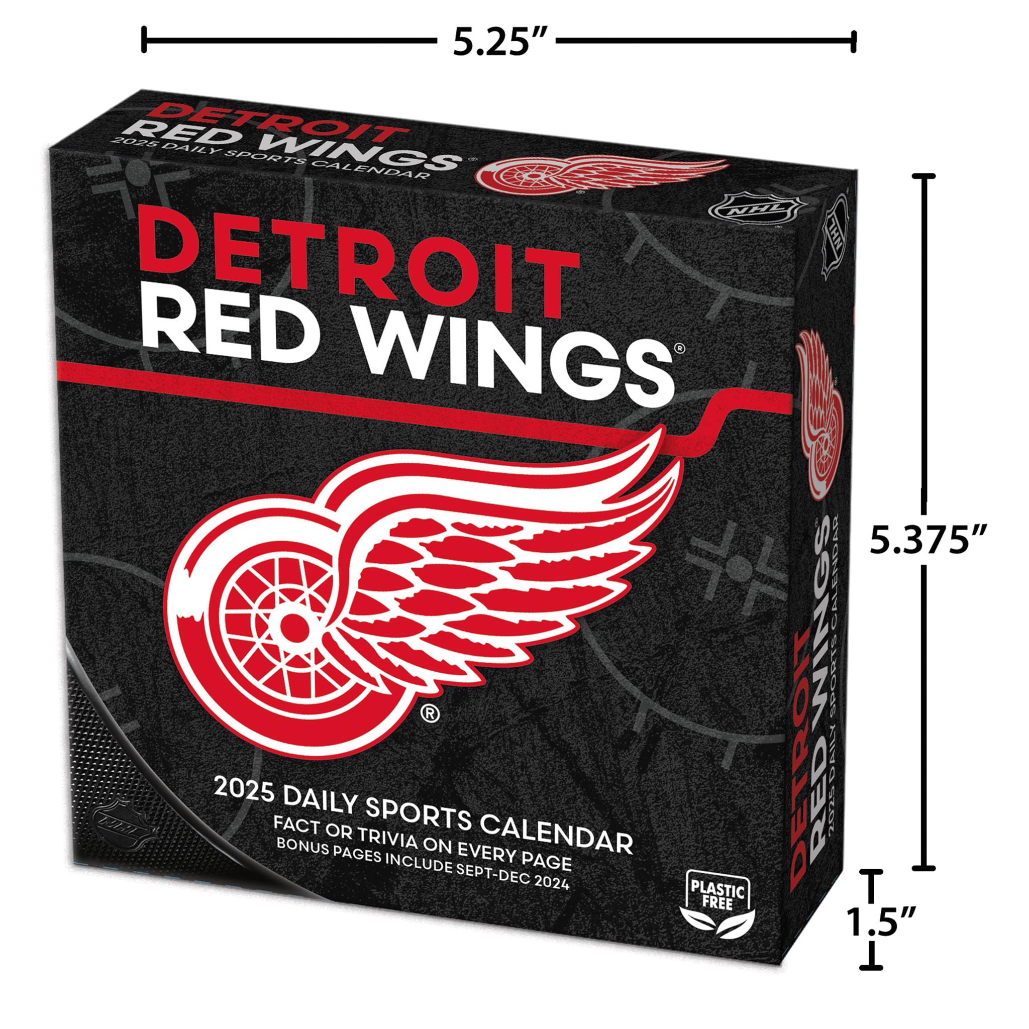 NHL Detroit Red Wings Box 2025 Calendar - Online Exclusive