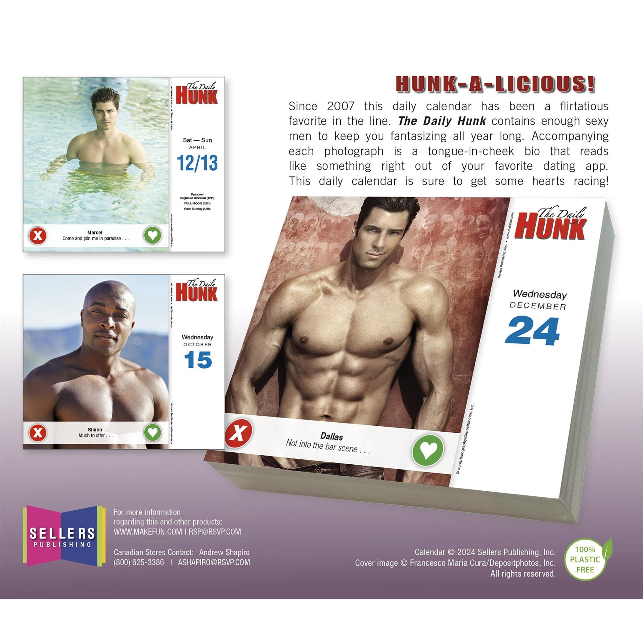 Daily Hunk Box 2025 Calendar