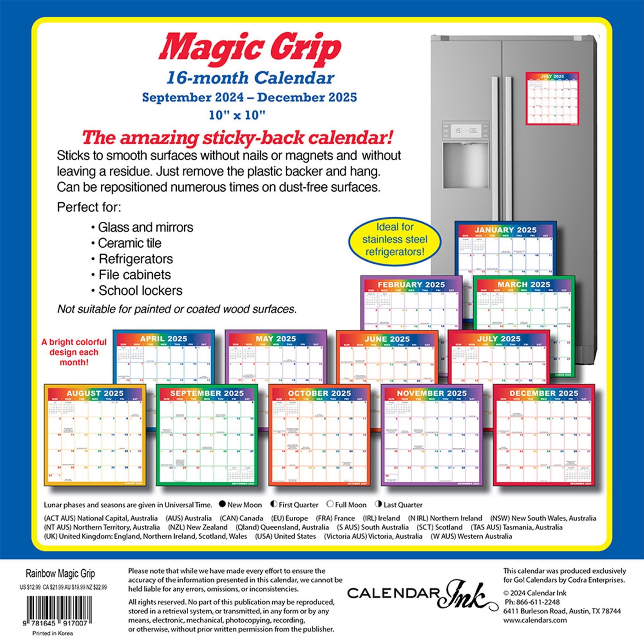 Rainbow Magic Grip Mini 2025 Calendar