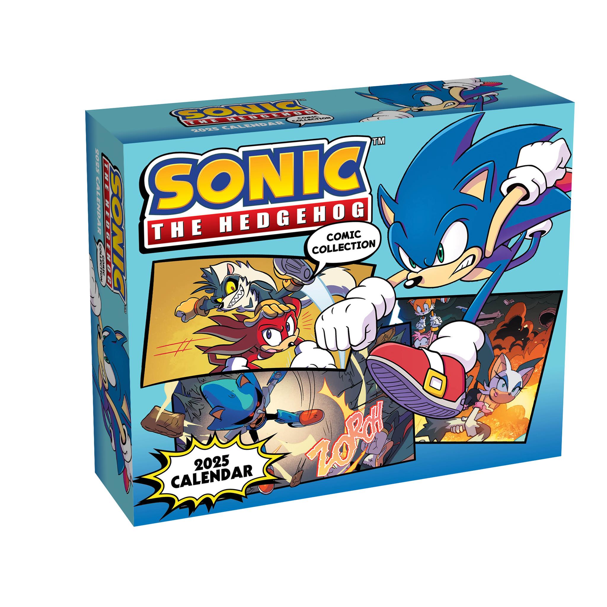 Sonic The Hedgehog Comics Box 2025 Calendar