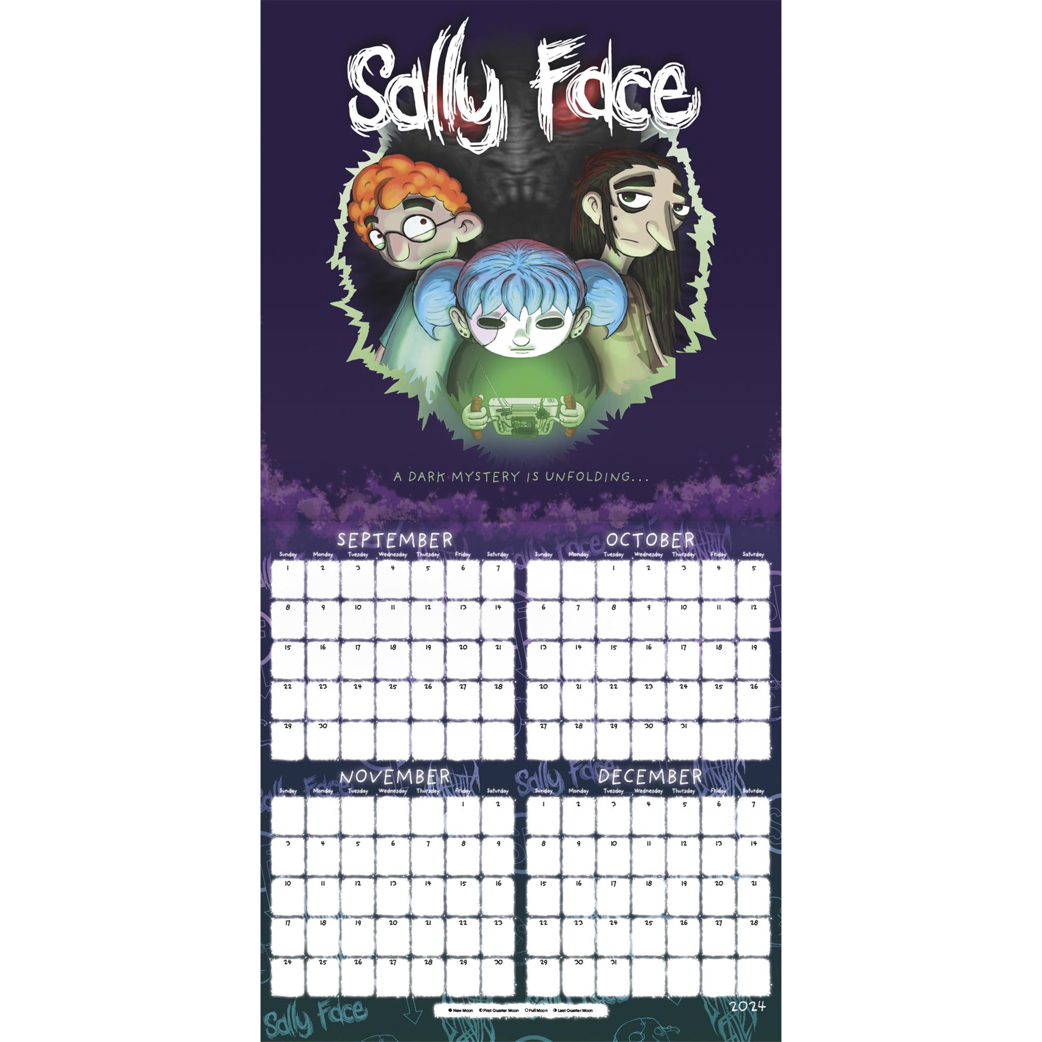 Sally Face Wall 2025 Calendar - Online Exclusive