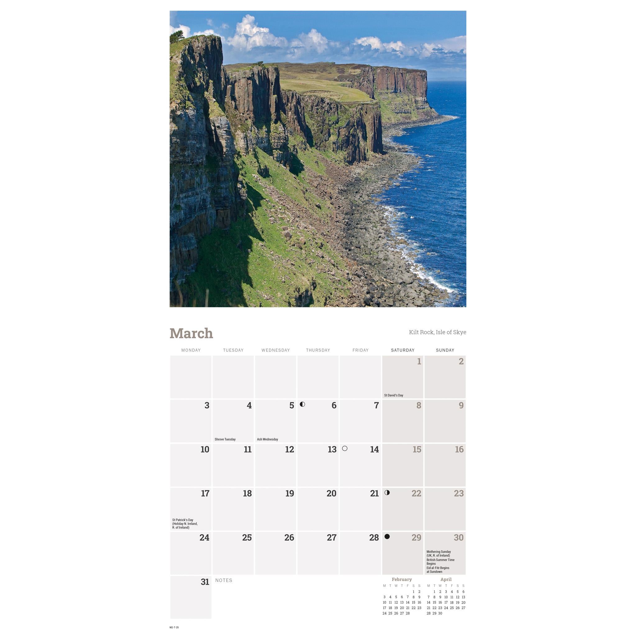 Scotland Mini 2025 Calendar