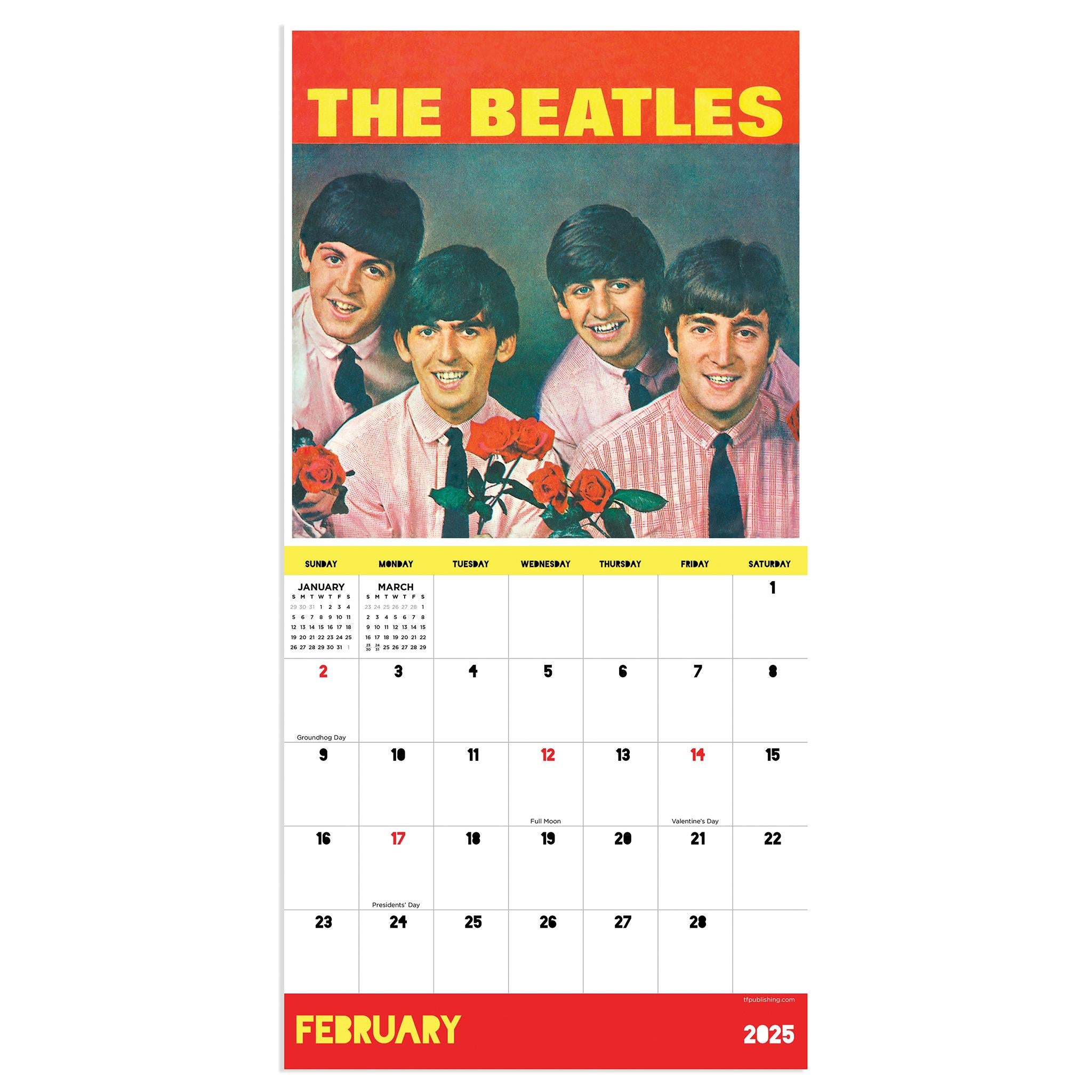 Beatles Mini 2025 Calendar