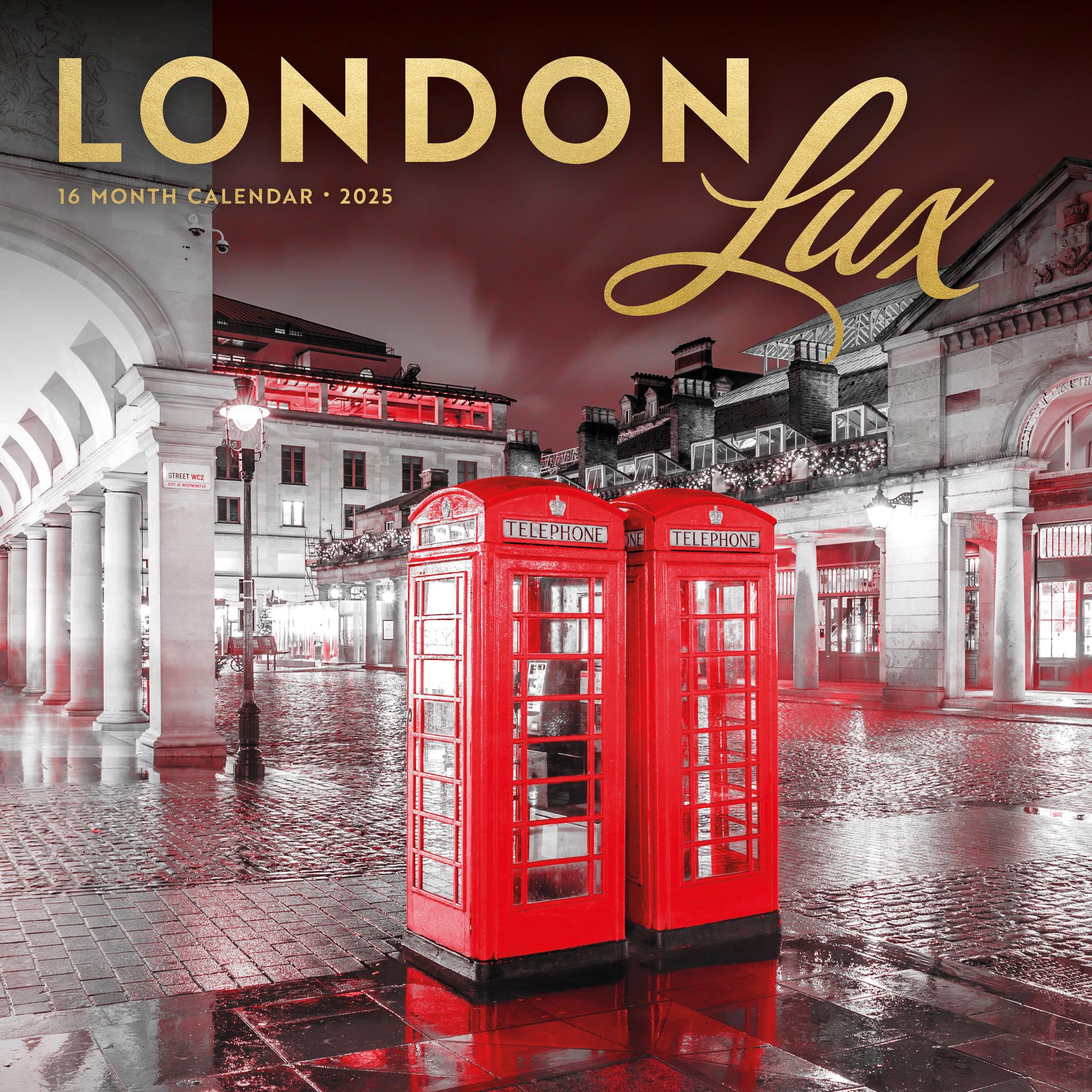 London Lux Wall 2025 Calendar