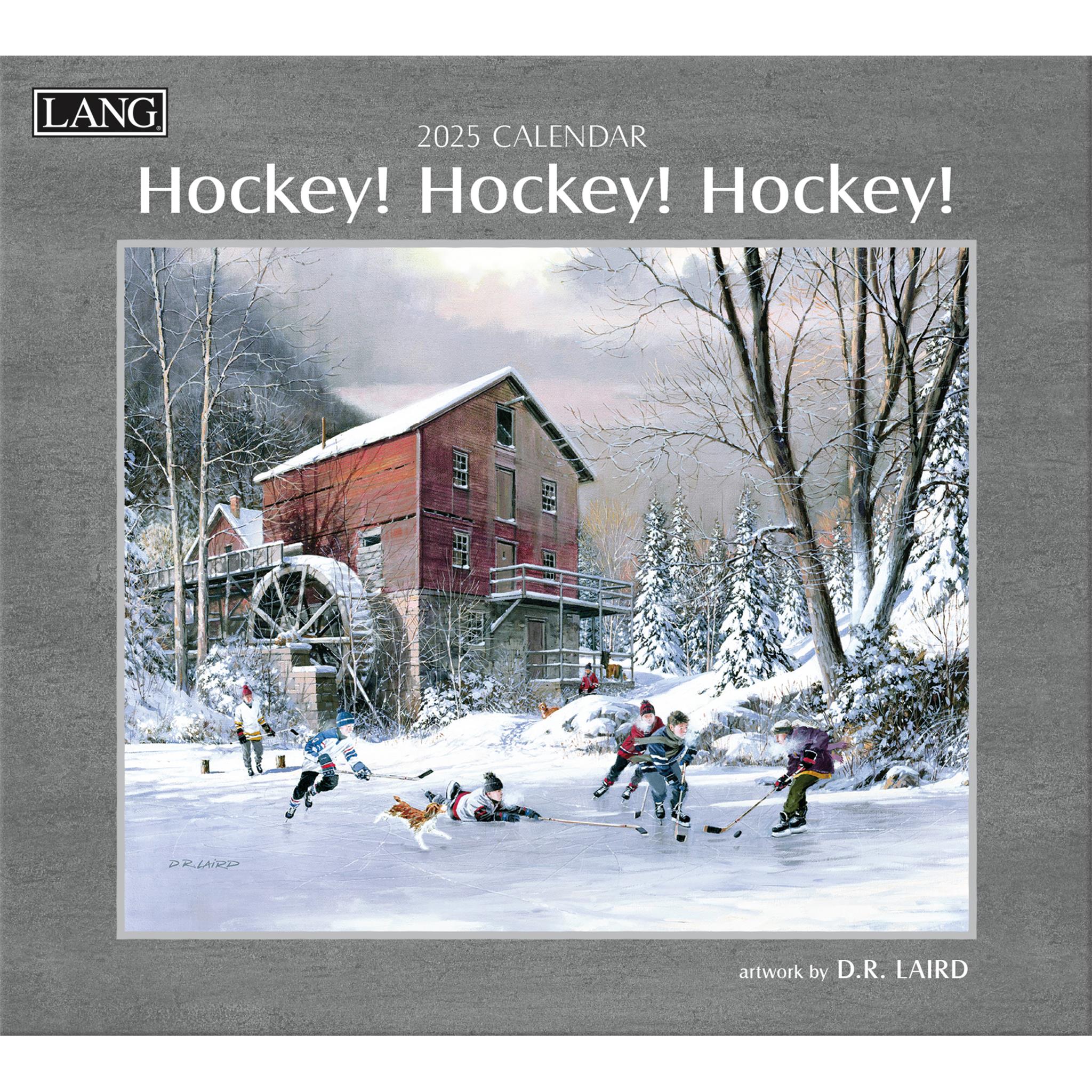 Hockey Hockey Hockey Wall 2025 Calendar