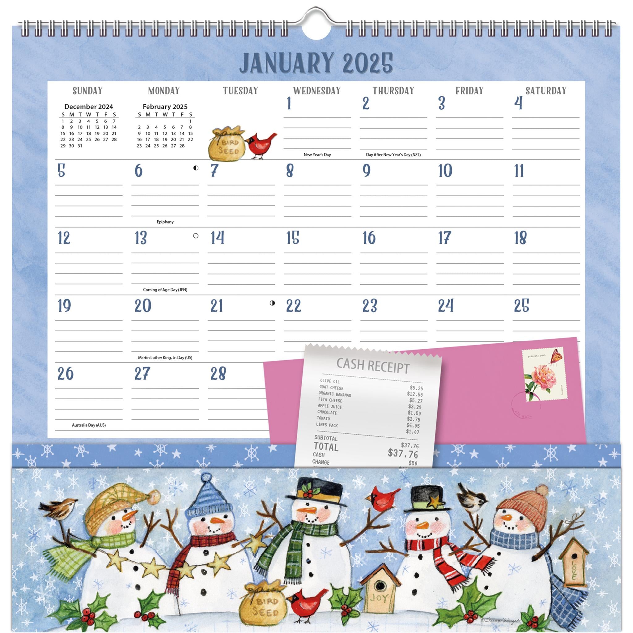 Folk Song Note Nook Wall 2025 Calendar - Online Exclusive