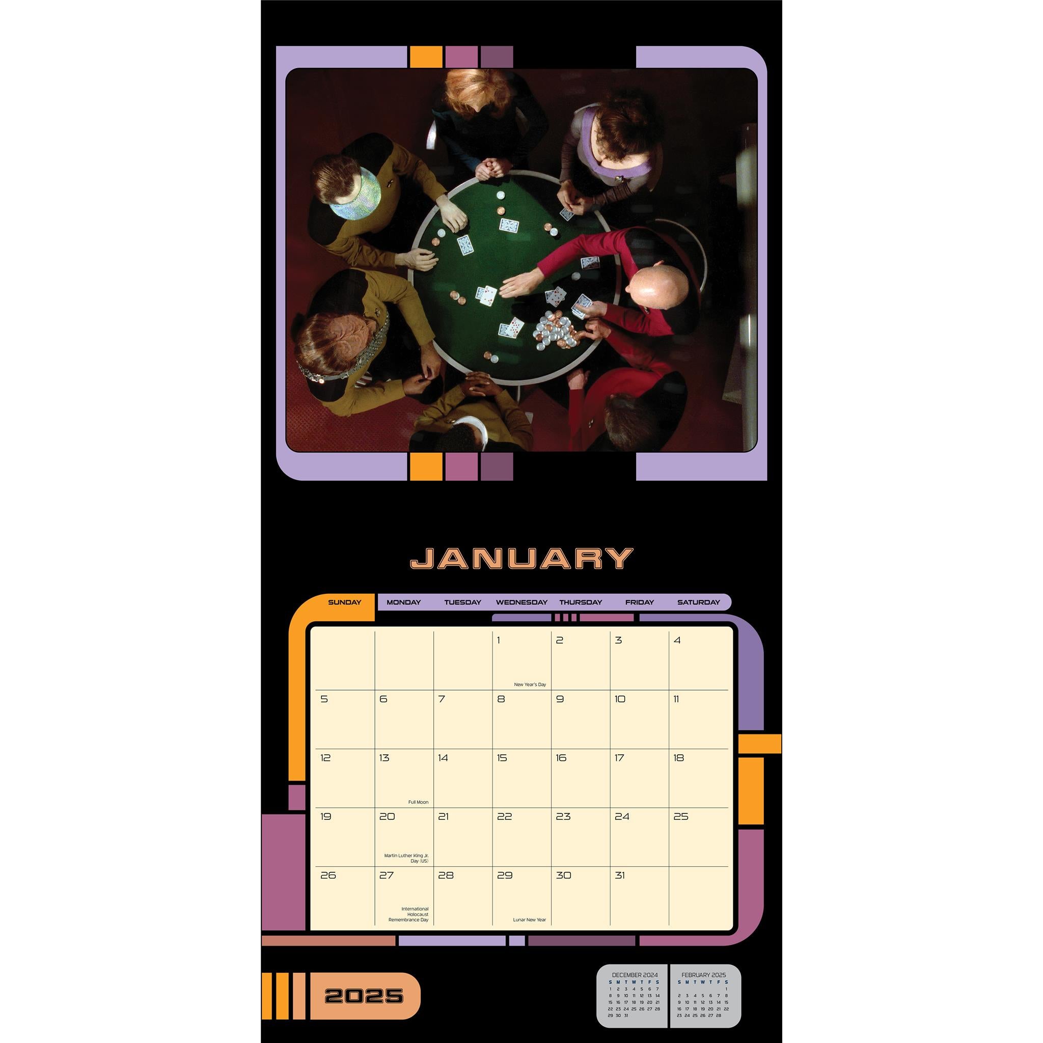 Star Trek The Next Generation Wall 2025 Calendar - Online Exclusive