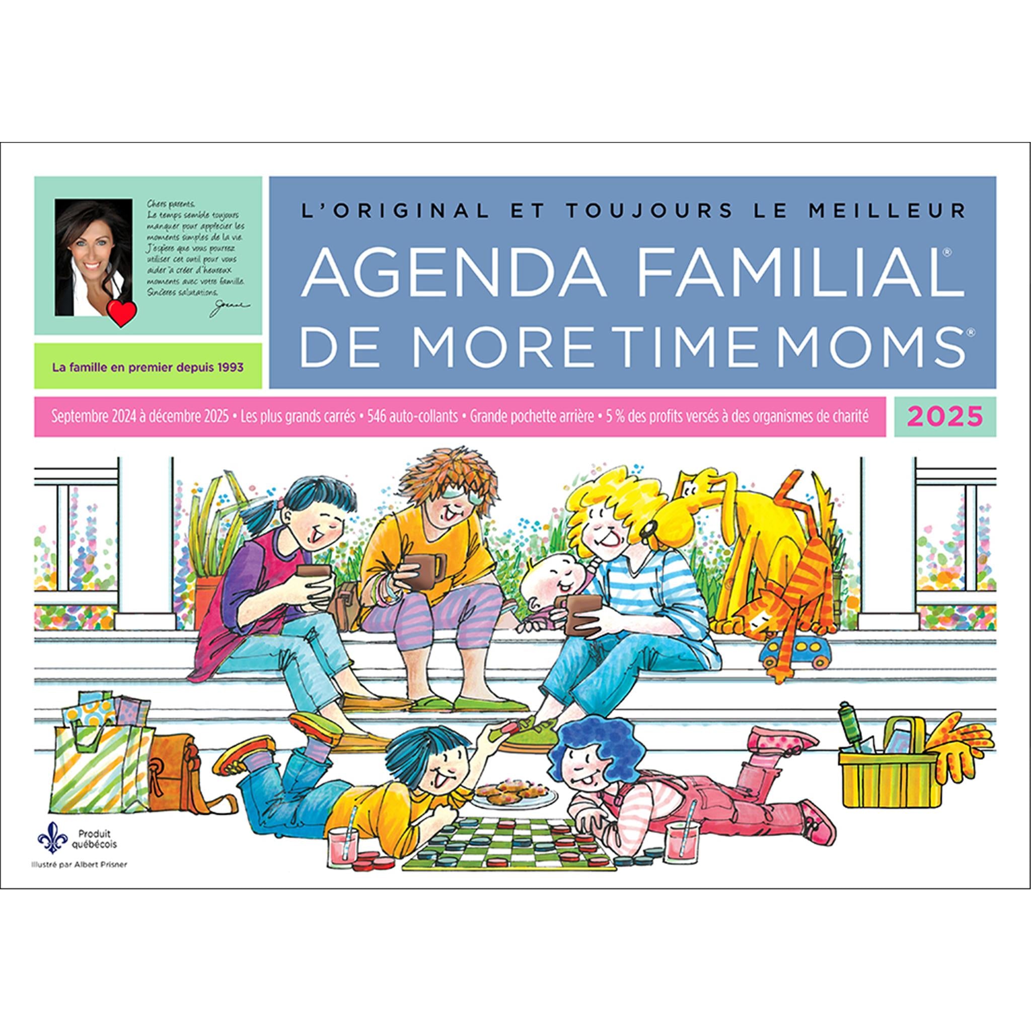 Agenda Familial Wall 2025 Calendar (French)