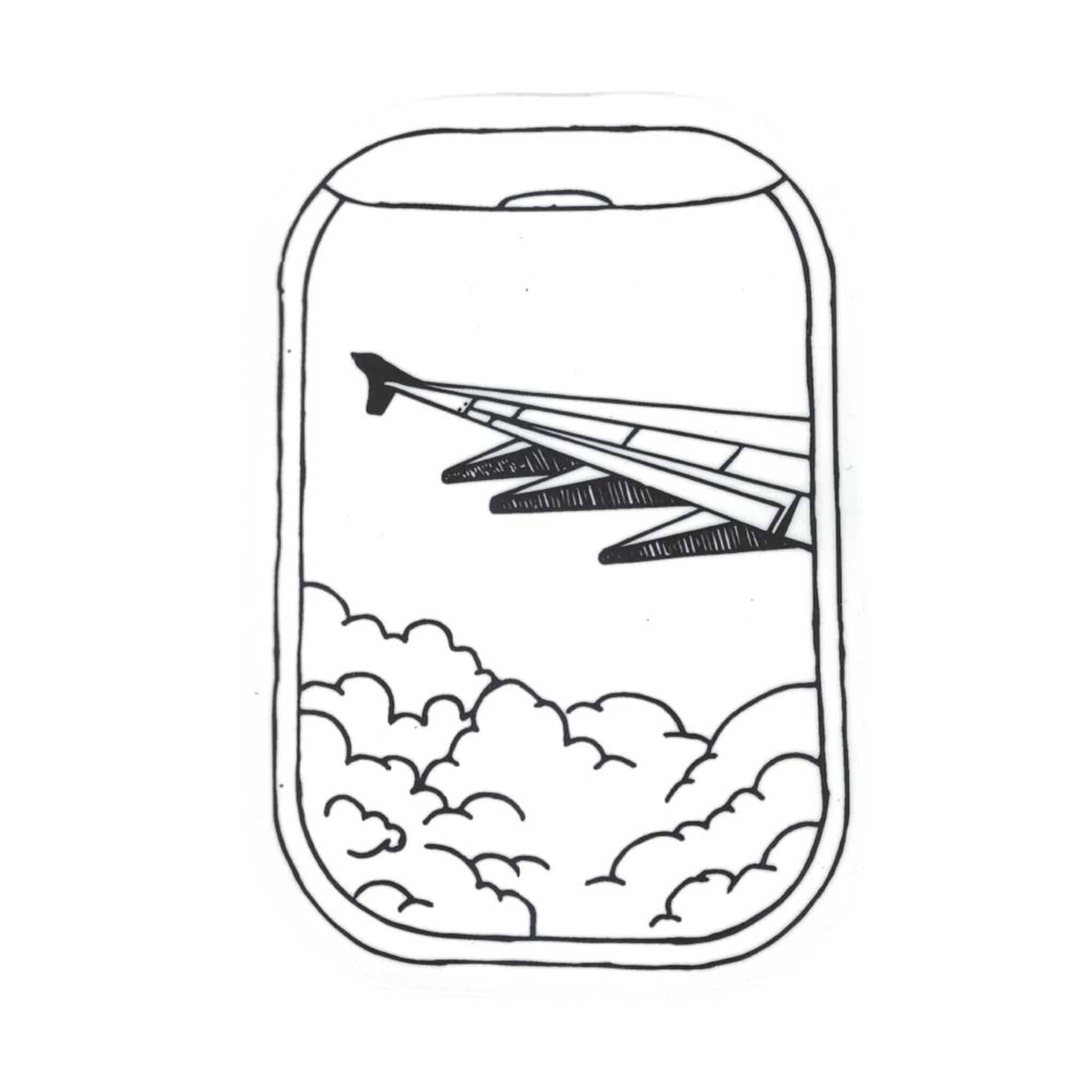 Plane Window Vinyl Sticker - FINAL SALE