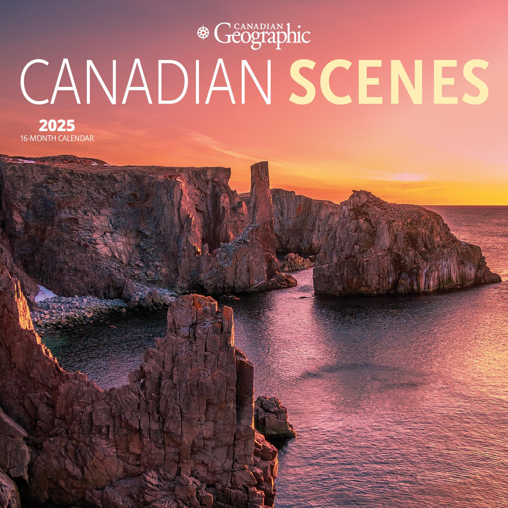 Canadian Scenes Can Geo Mini 2025 Calendar