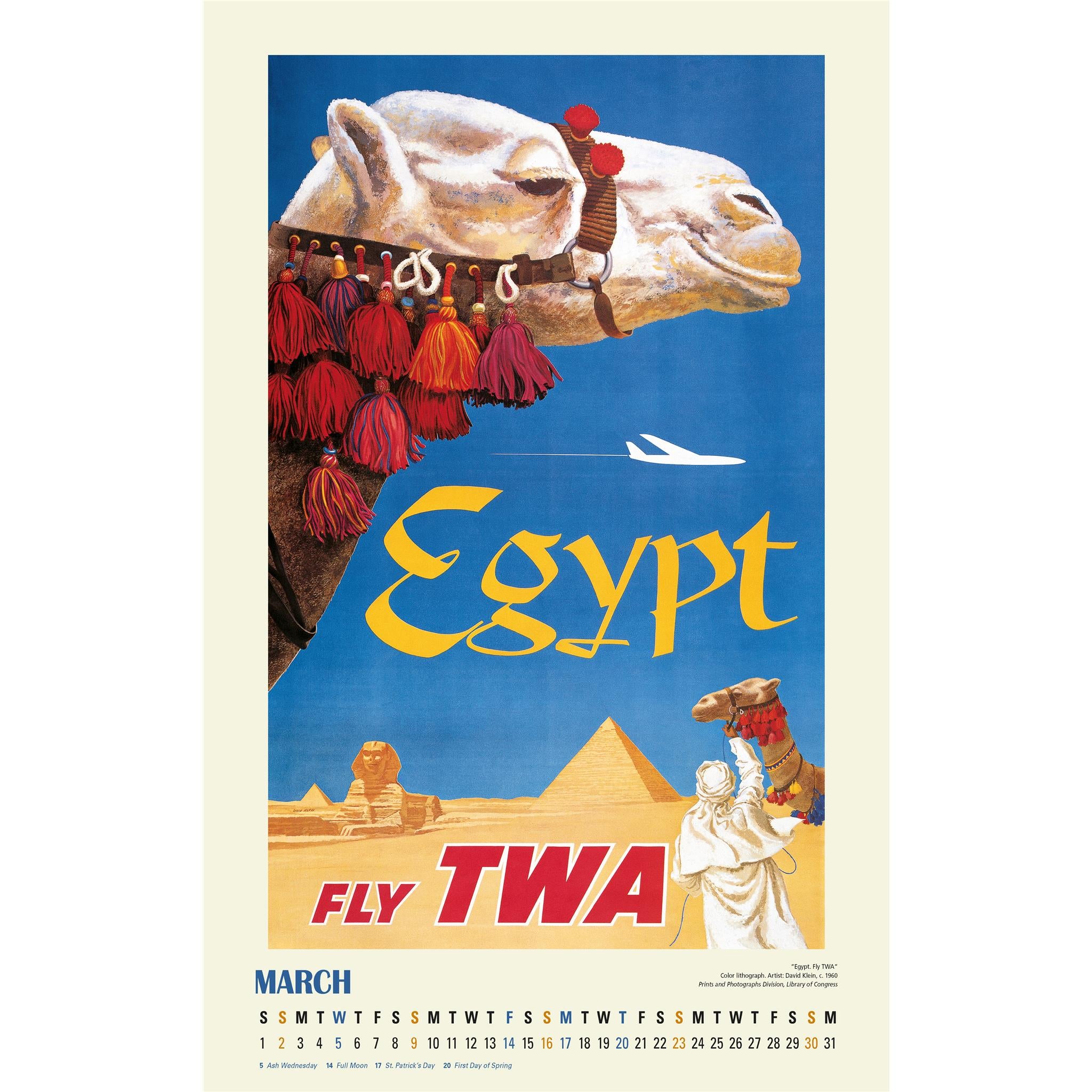 Travel The World Poster 2025 Calendar