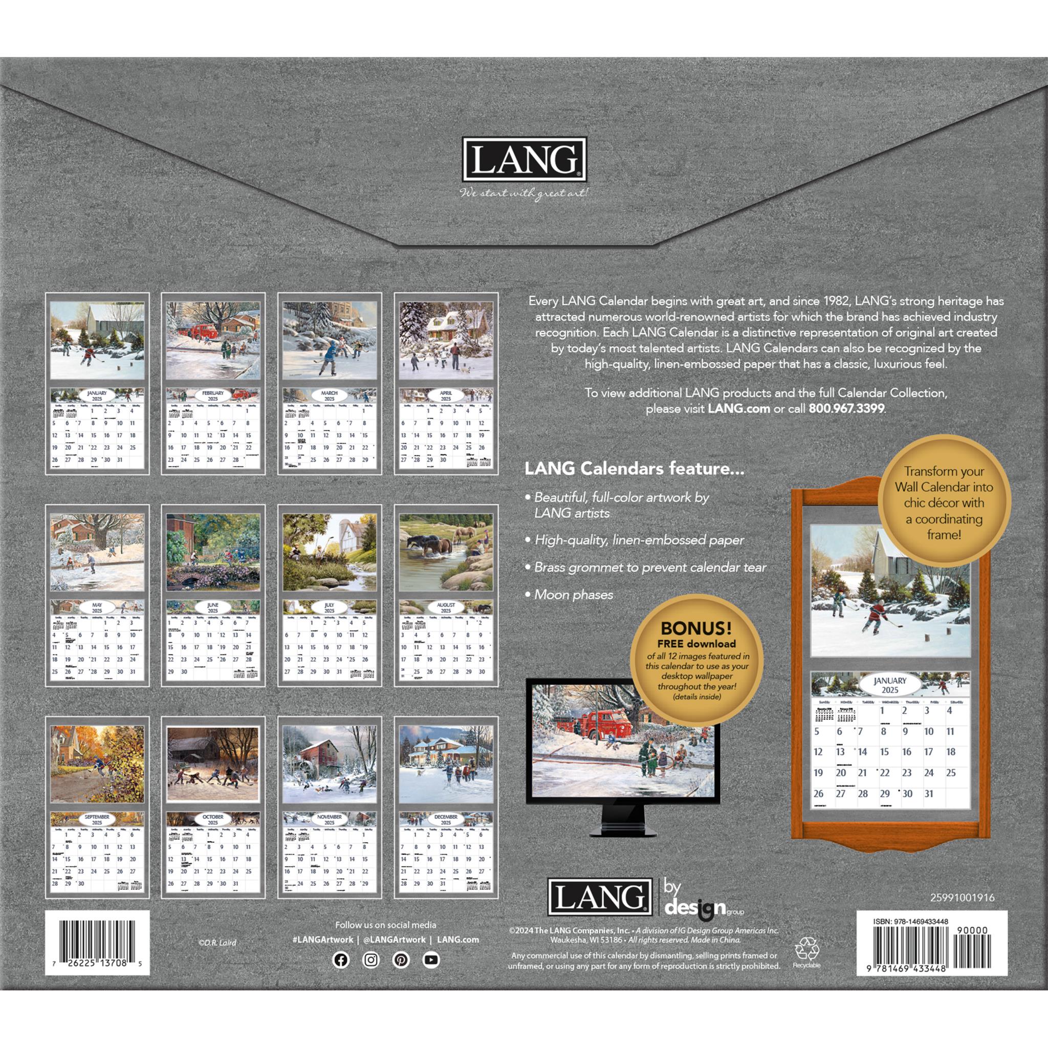 Hockey Hockey Hockey Wall 2025 Calendar