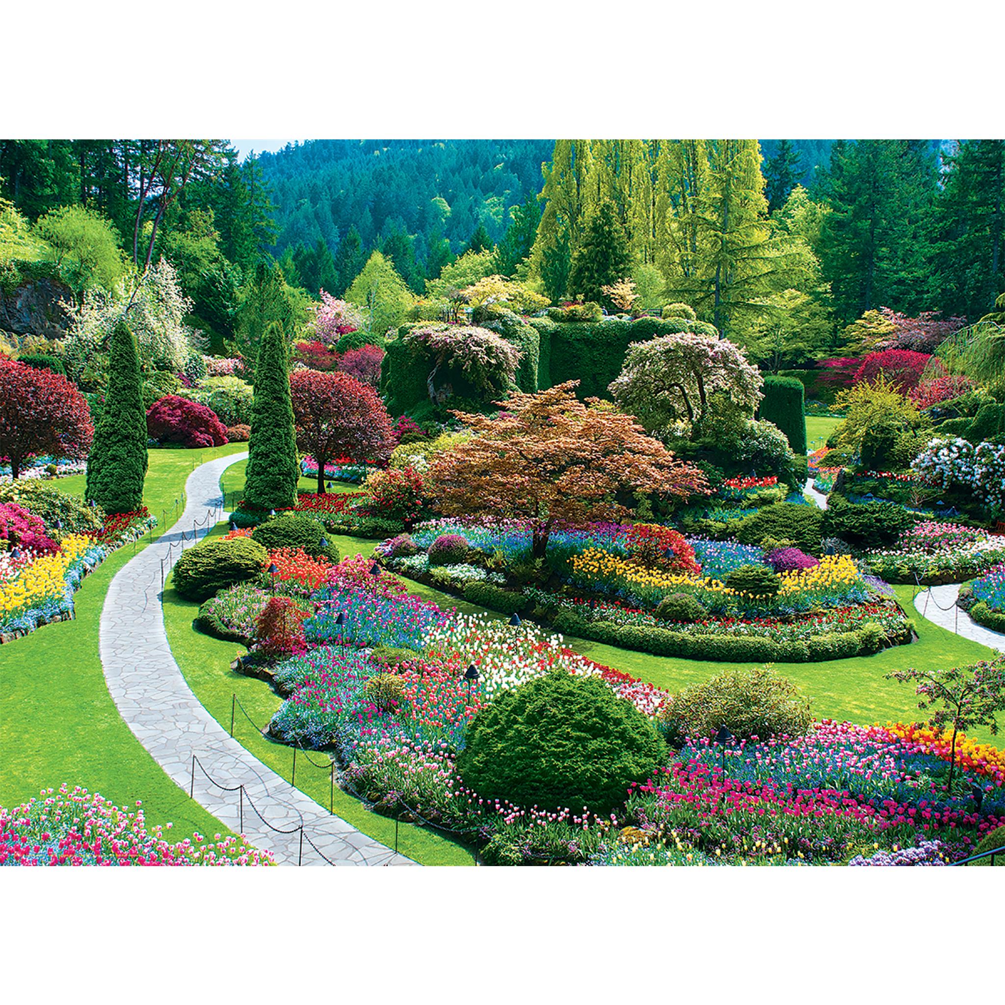 Buchart Gardens Sunken Garden Exclusive 1000 Piece Puzzle