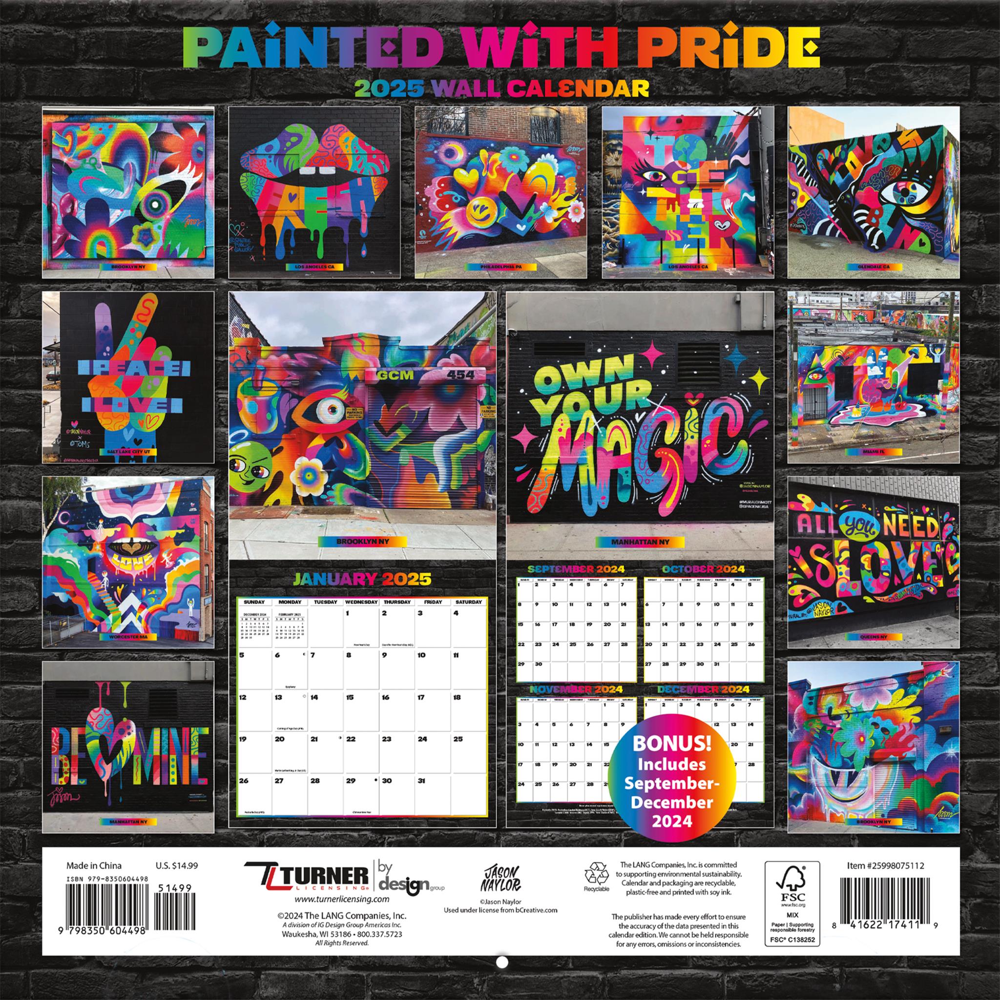 Pride Wall 2025 Calendar - Online Exclusive