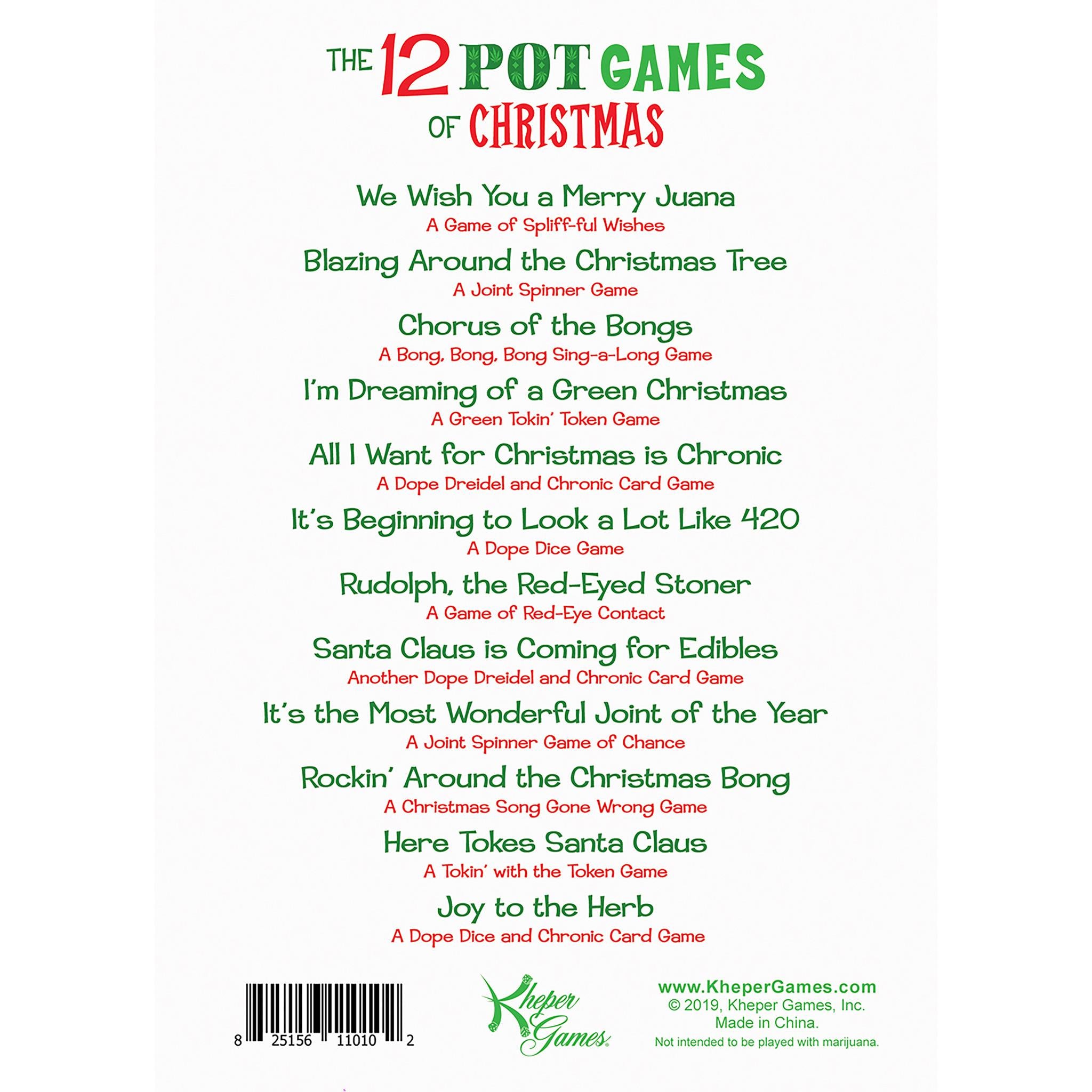 12 Pot Games of Christmas