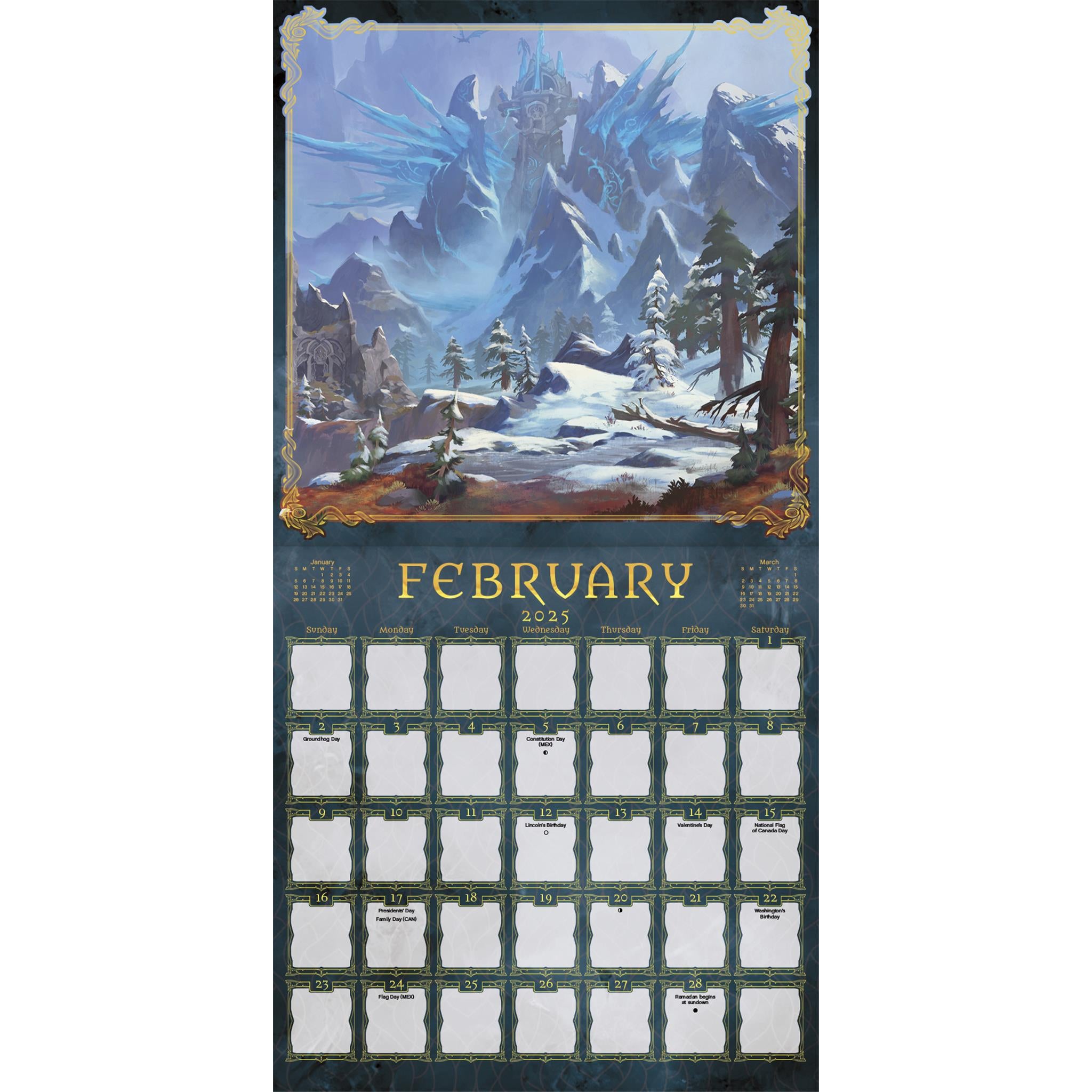 World Of Warcraft Wall 2025 Calendar