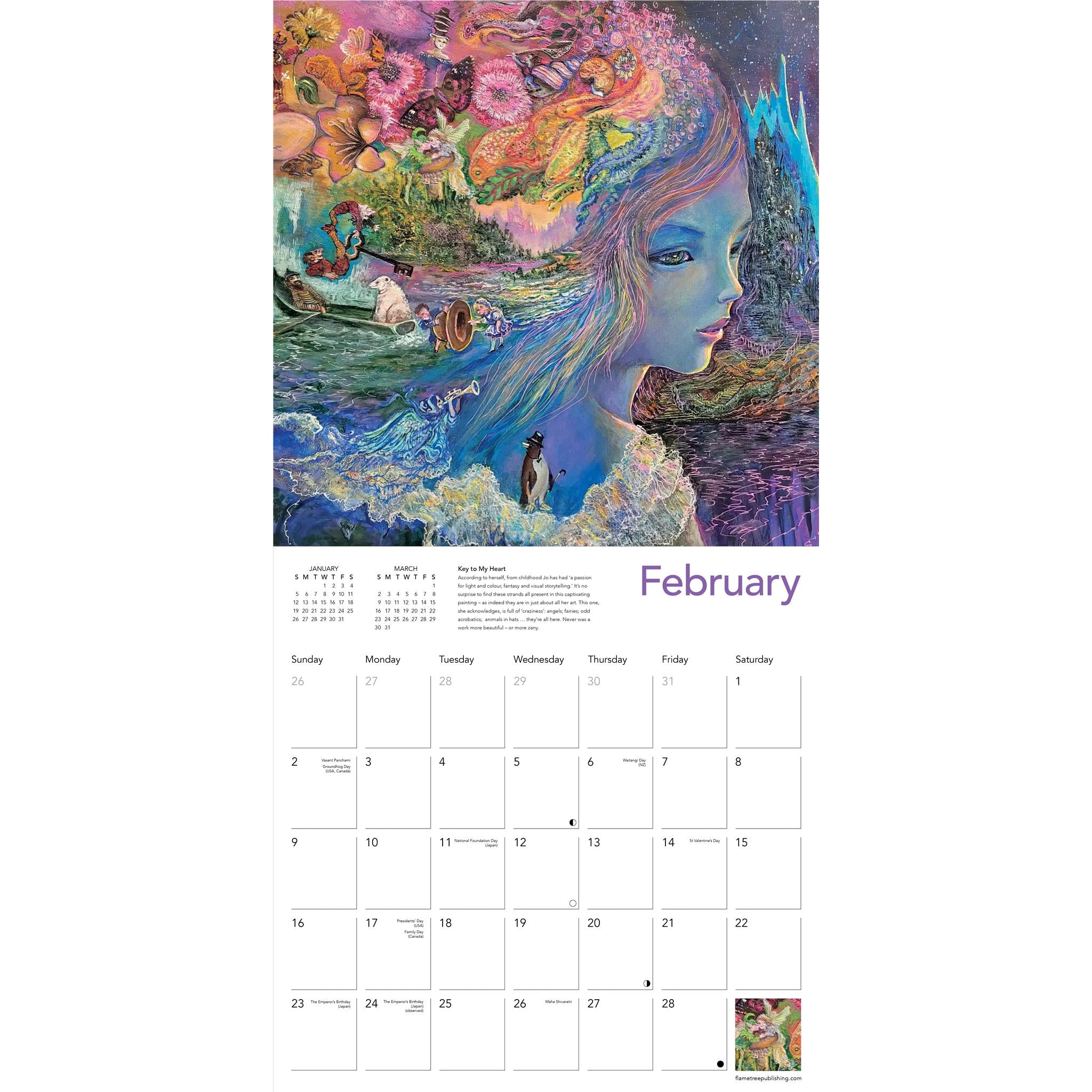 Celestial Journeys By Josephine Wall 2025 Calendar