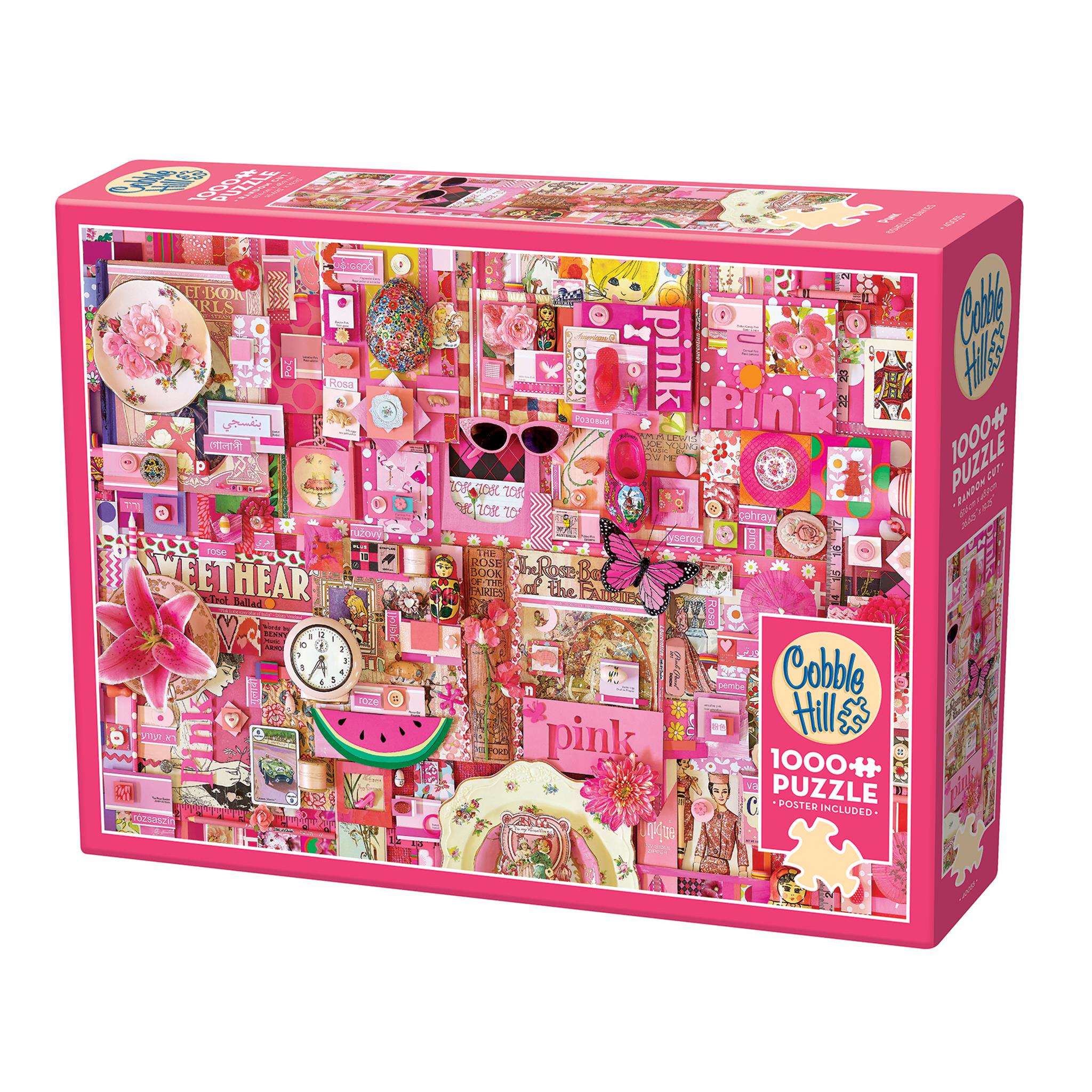 Pink 1000 Piece Puzzle Cobble Hill