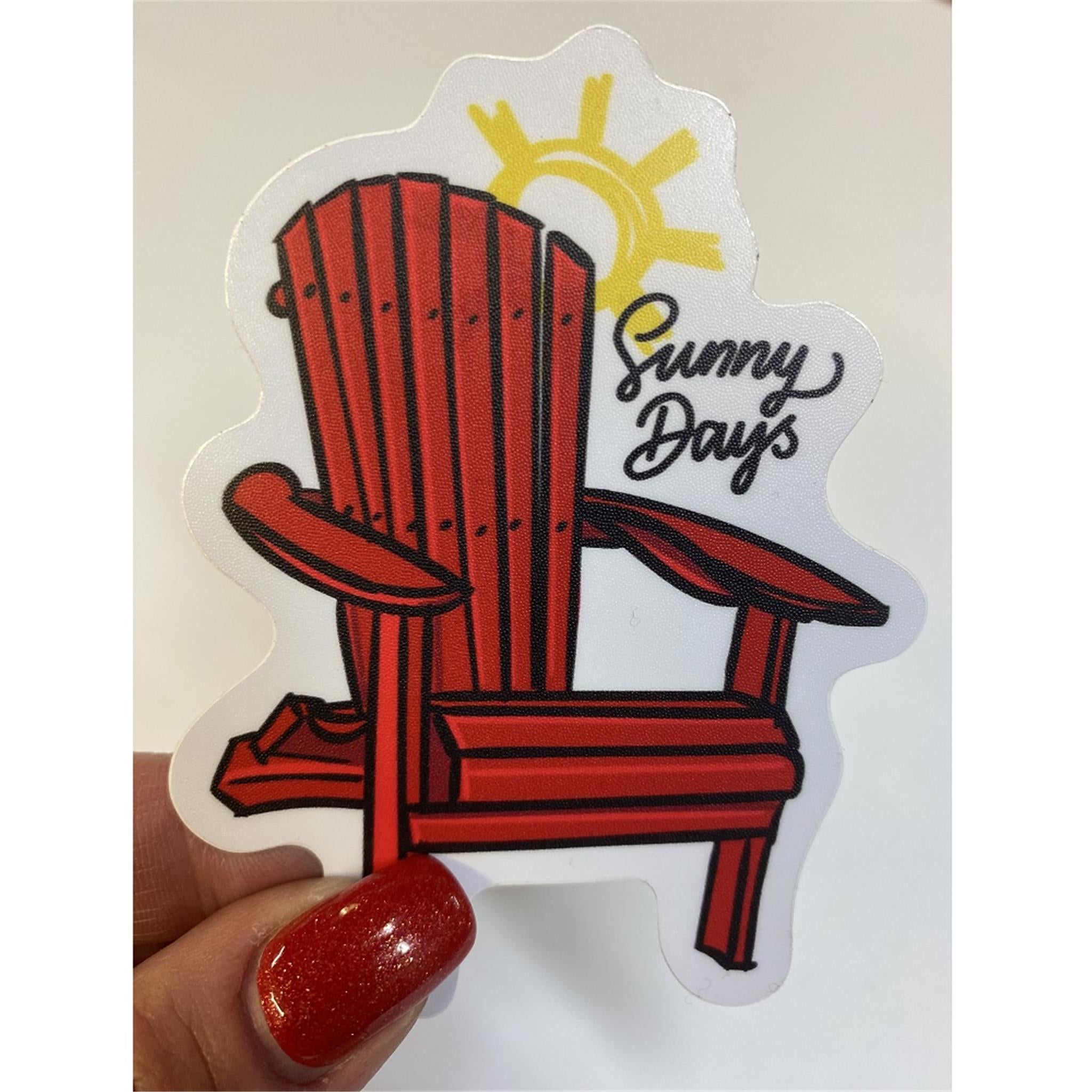 Sunny Days Muskoka Chair Vinyl Sticker - FINAL SALE