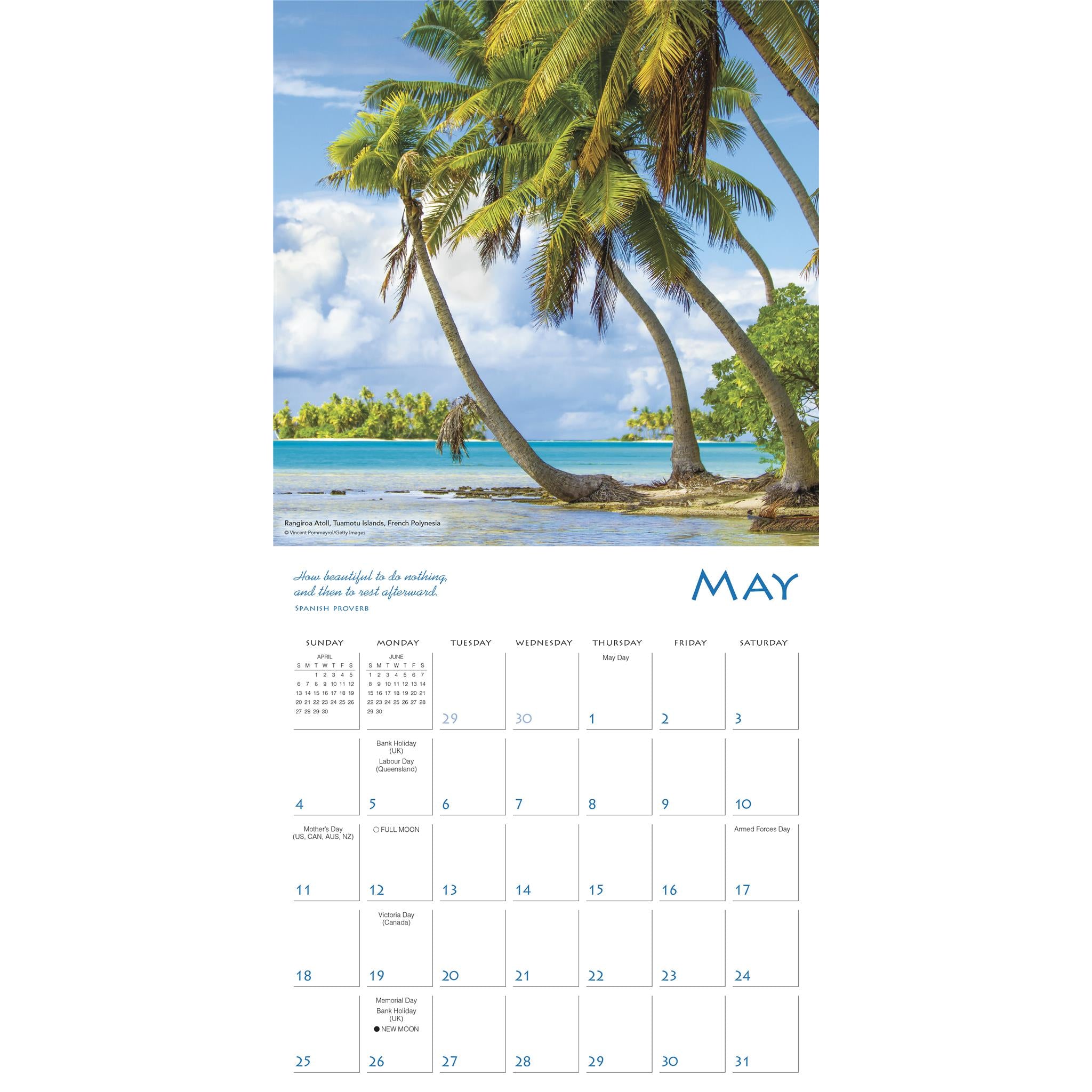 Islands In The Sun Wall 2025 Calendar