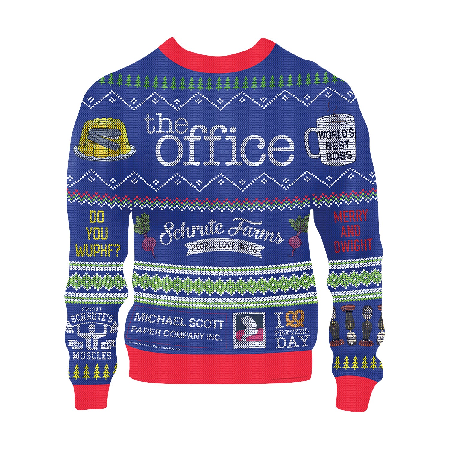 The Office Ugly Christmas Sweater Shaped 1000 Piece Puzzle - Online Exclusive