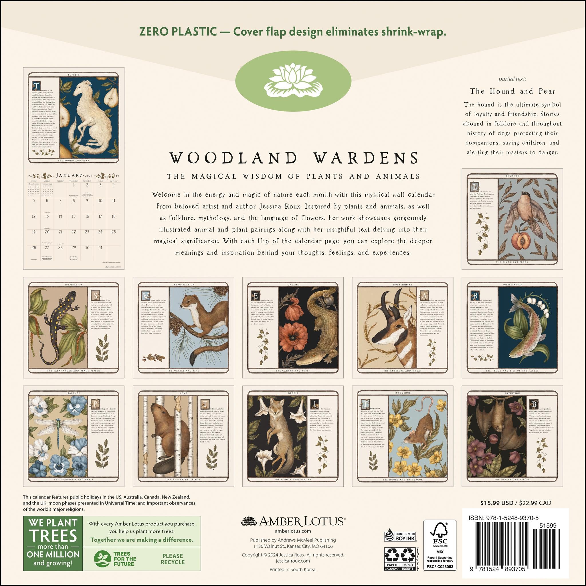 Woodland Wardens Wall 2025 Calendar - Online Exclusive