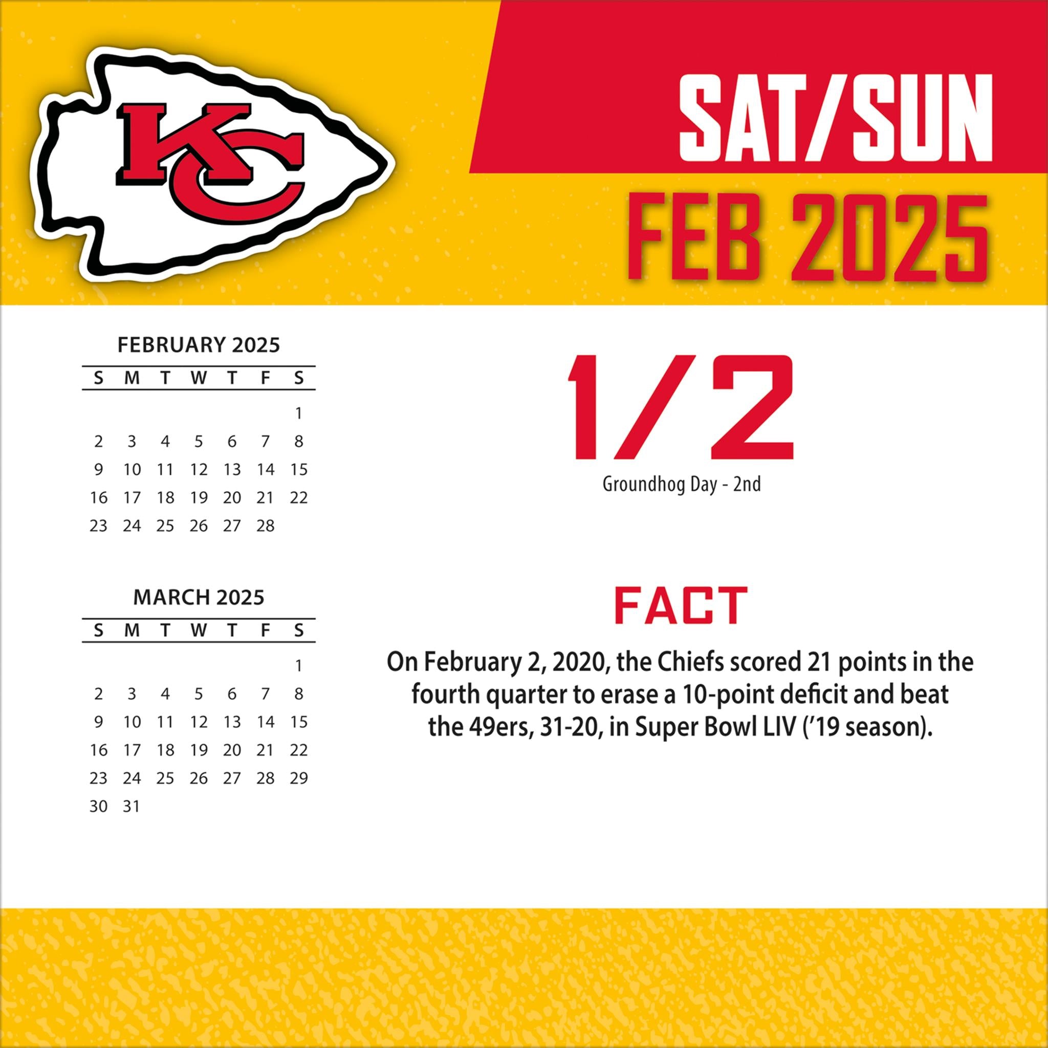 NFL Kansas City Chiefs Box 2025 Calendar - Online Exclusive