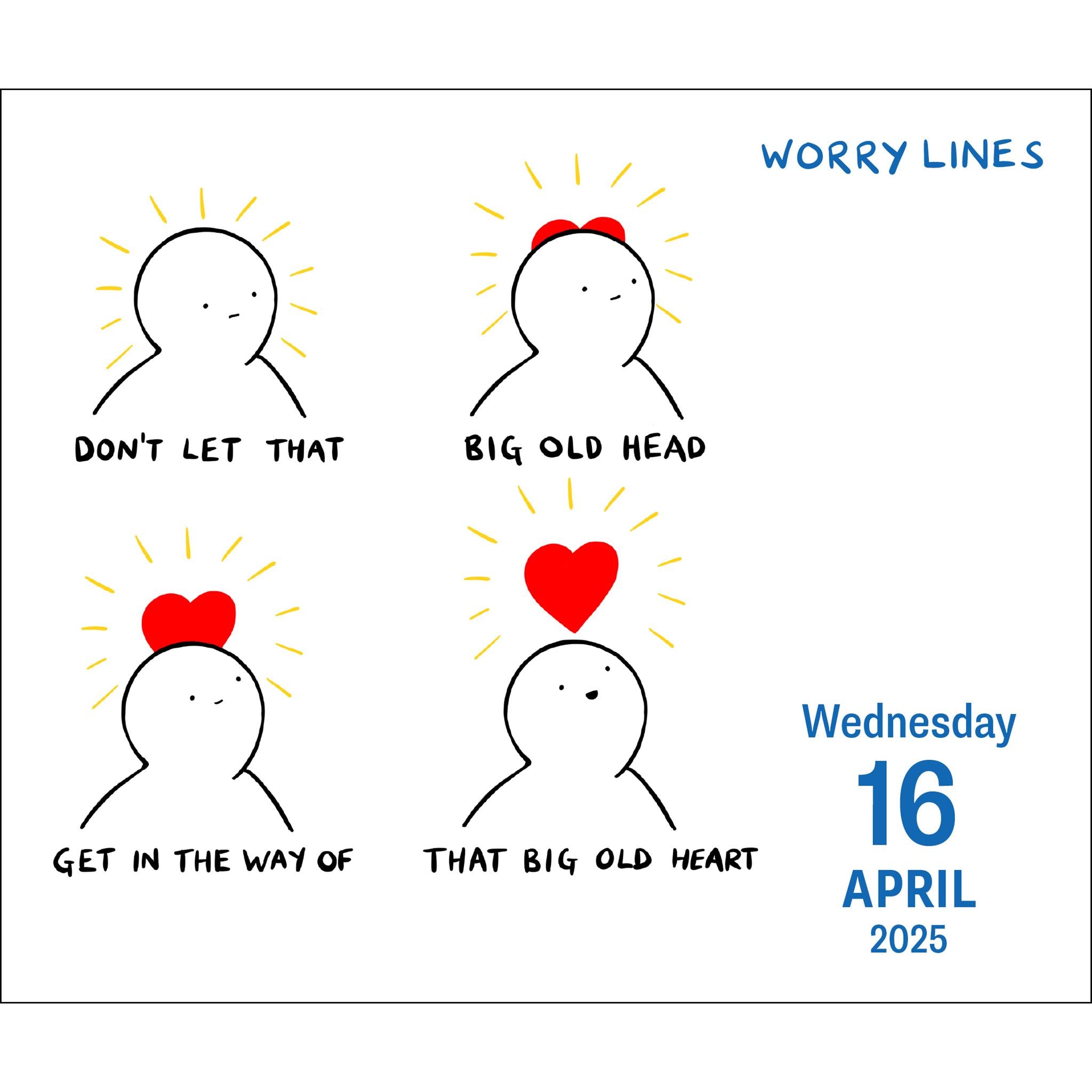 Worry Lines Box 2025 Calendar - Online Exclusive