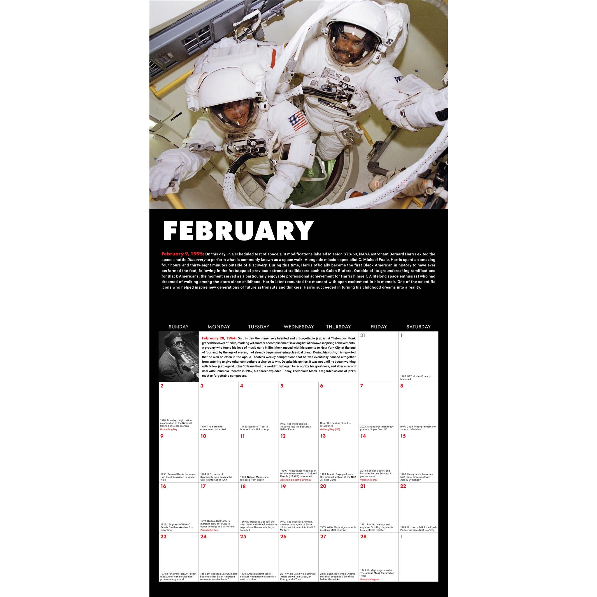 This Day In Black History Wall 2025 Calendar - Online Exclusive