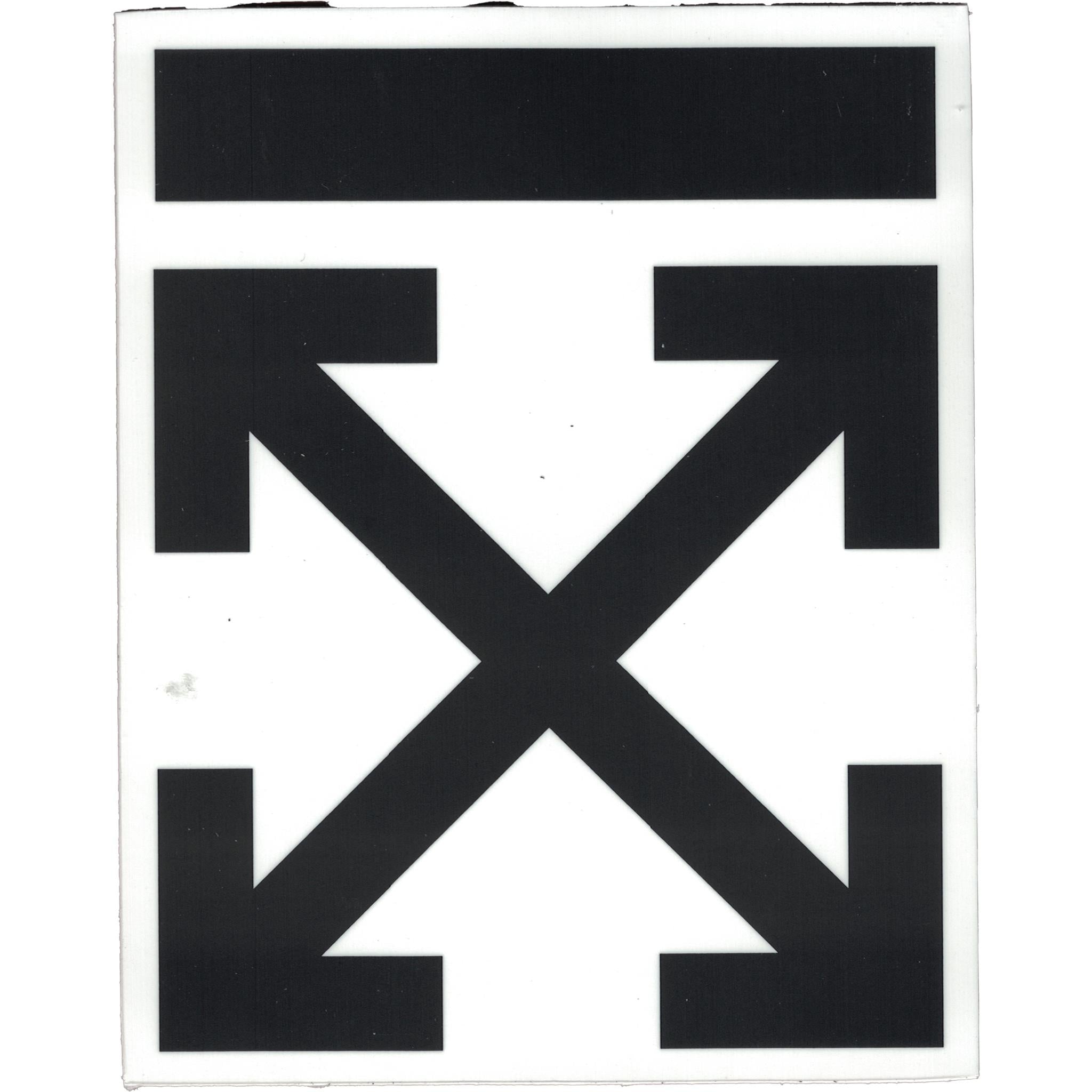 Off White Arrow Logo Vinyl Sticker