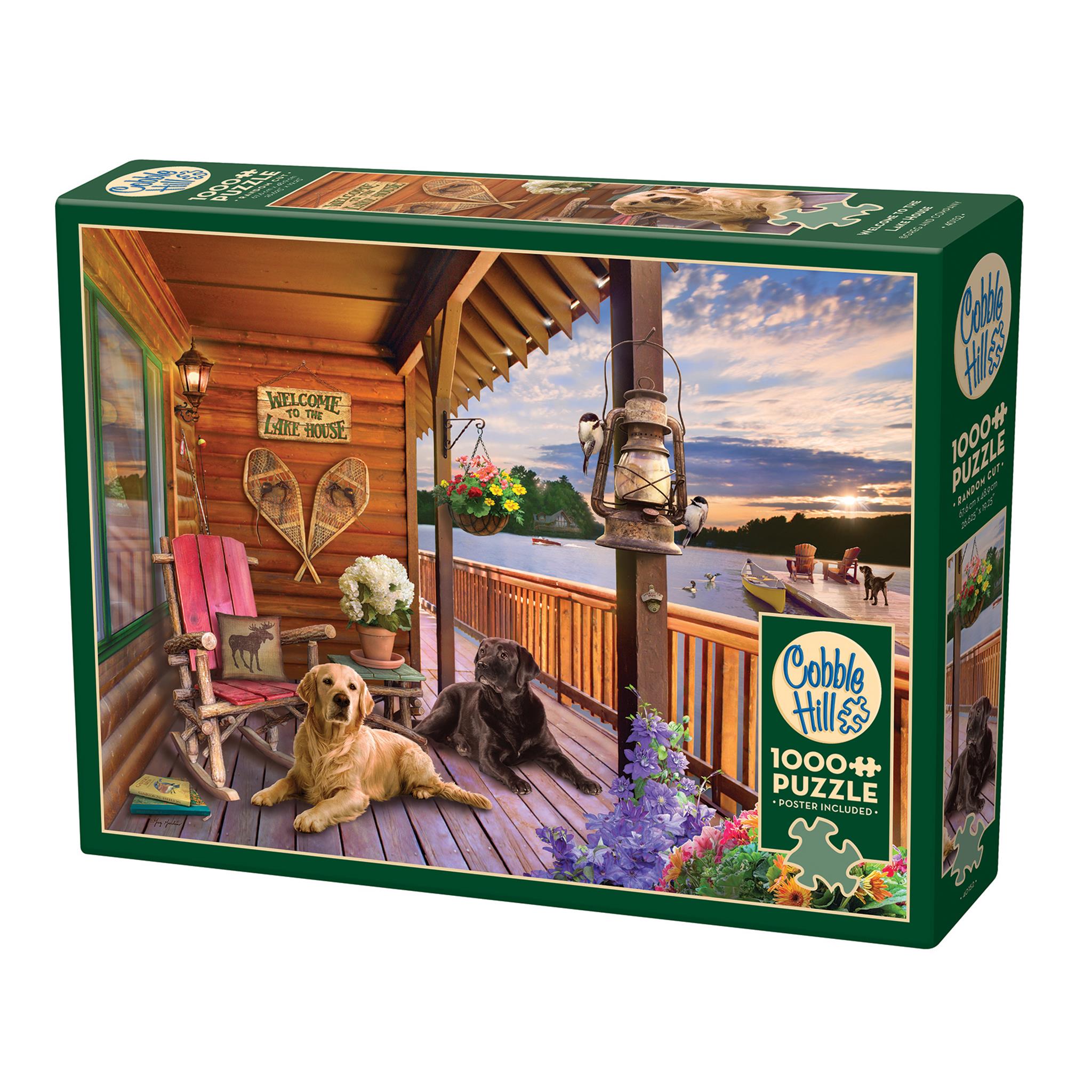 Welcome to the Lake House 1000 Piece Puzzle Cobble Hill