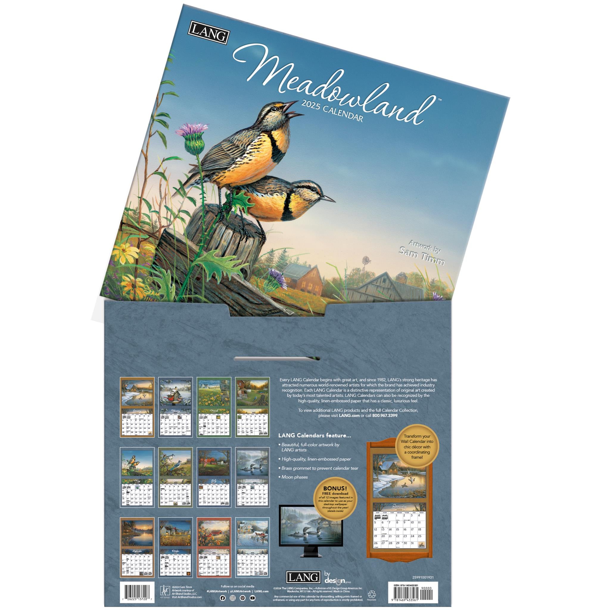 Meadowland Wall 2025 Calendar - Online Exclusive