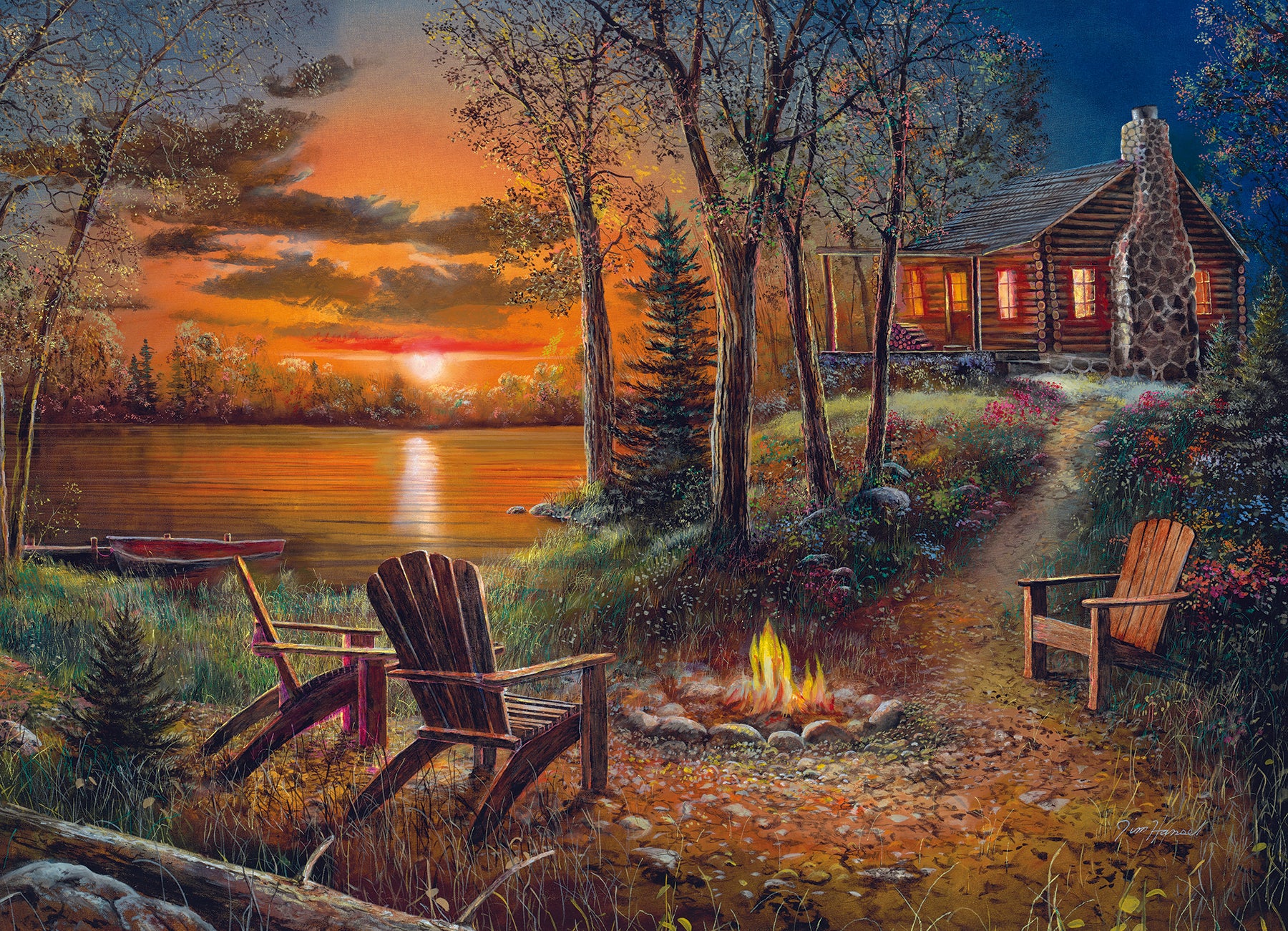 Fireside 500 Piece Puzzle