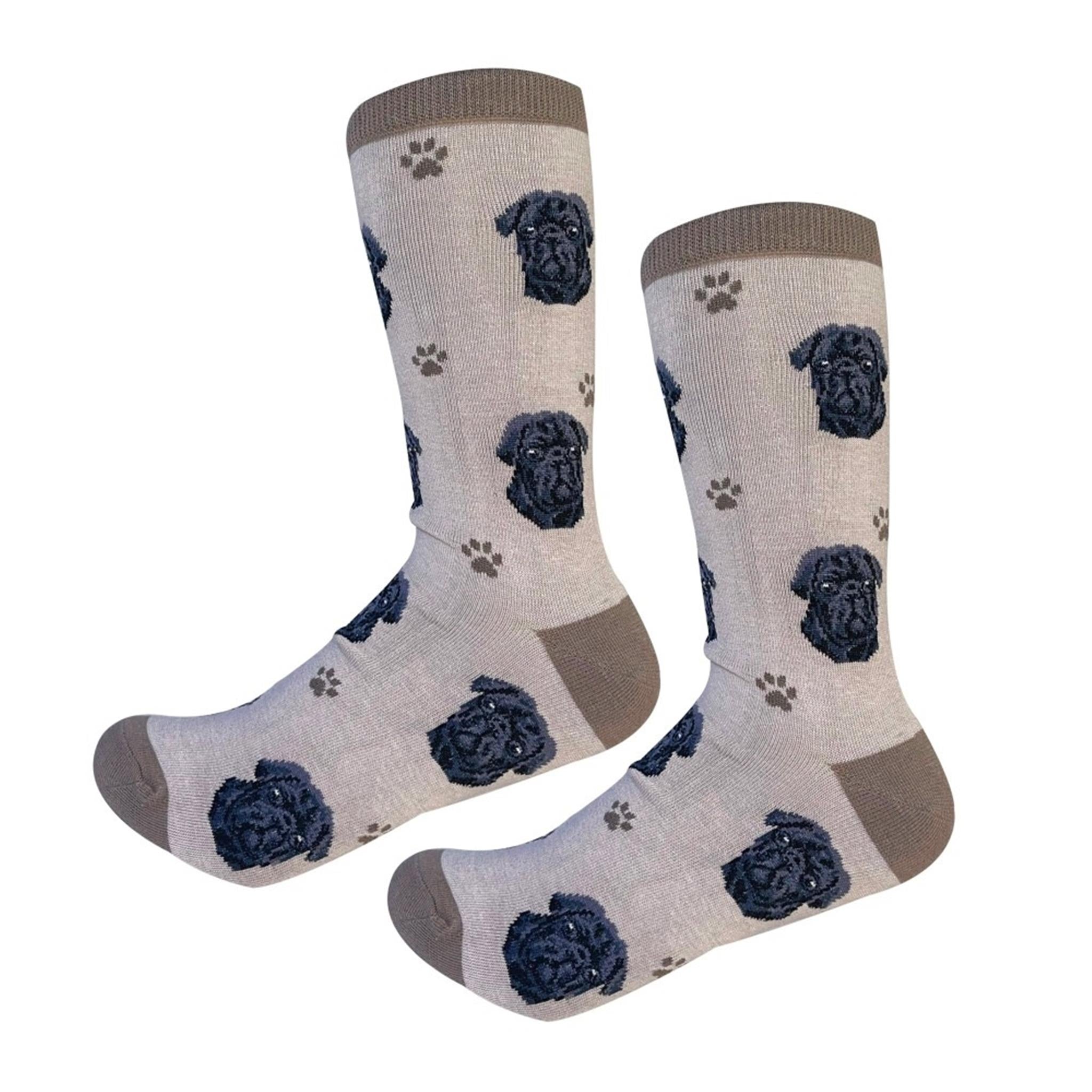 Happy Tails Socks - Pug Black Sock Daddy - FINAL SALE