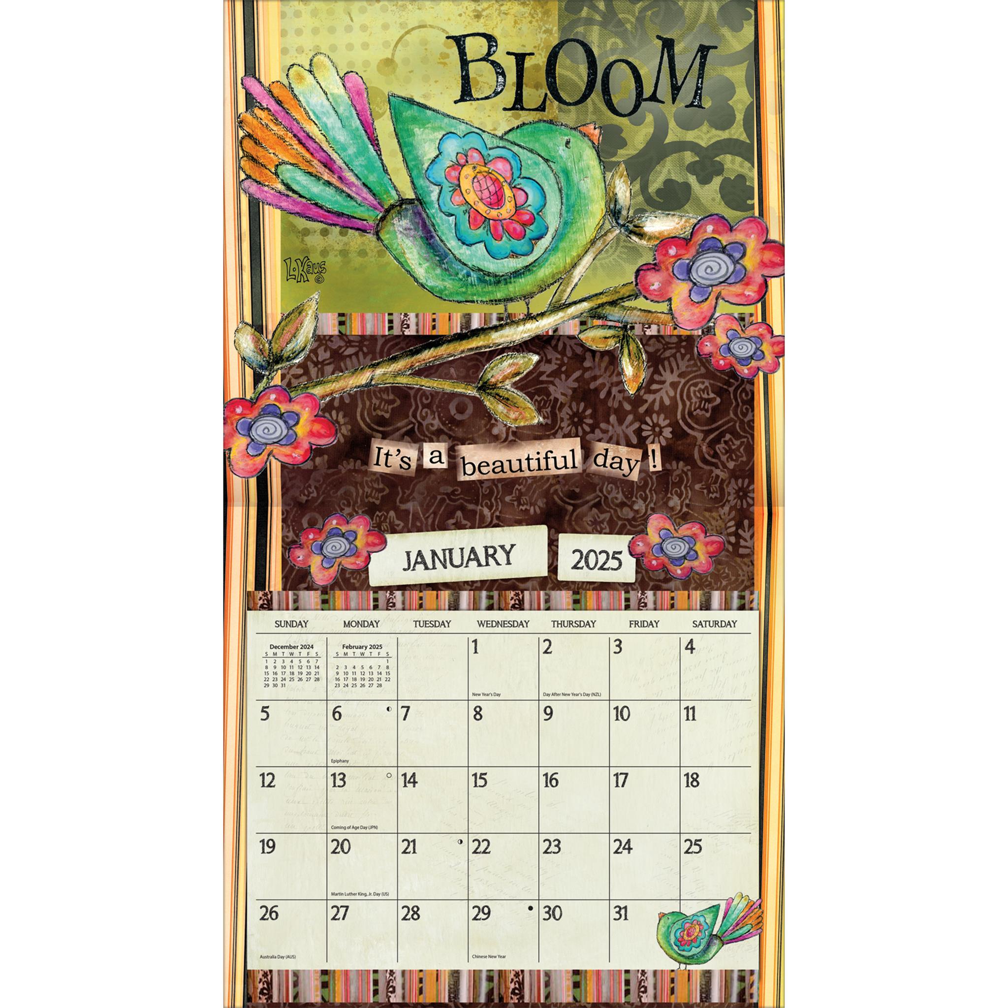 Color My World Wall 2025 Calendar