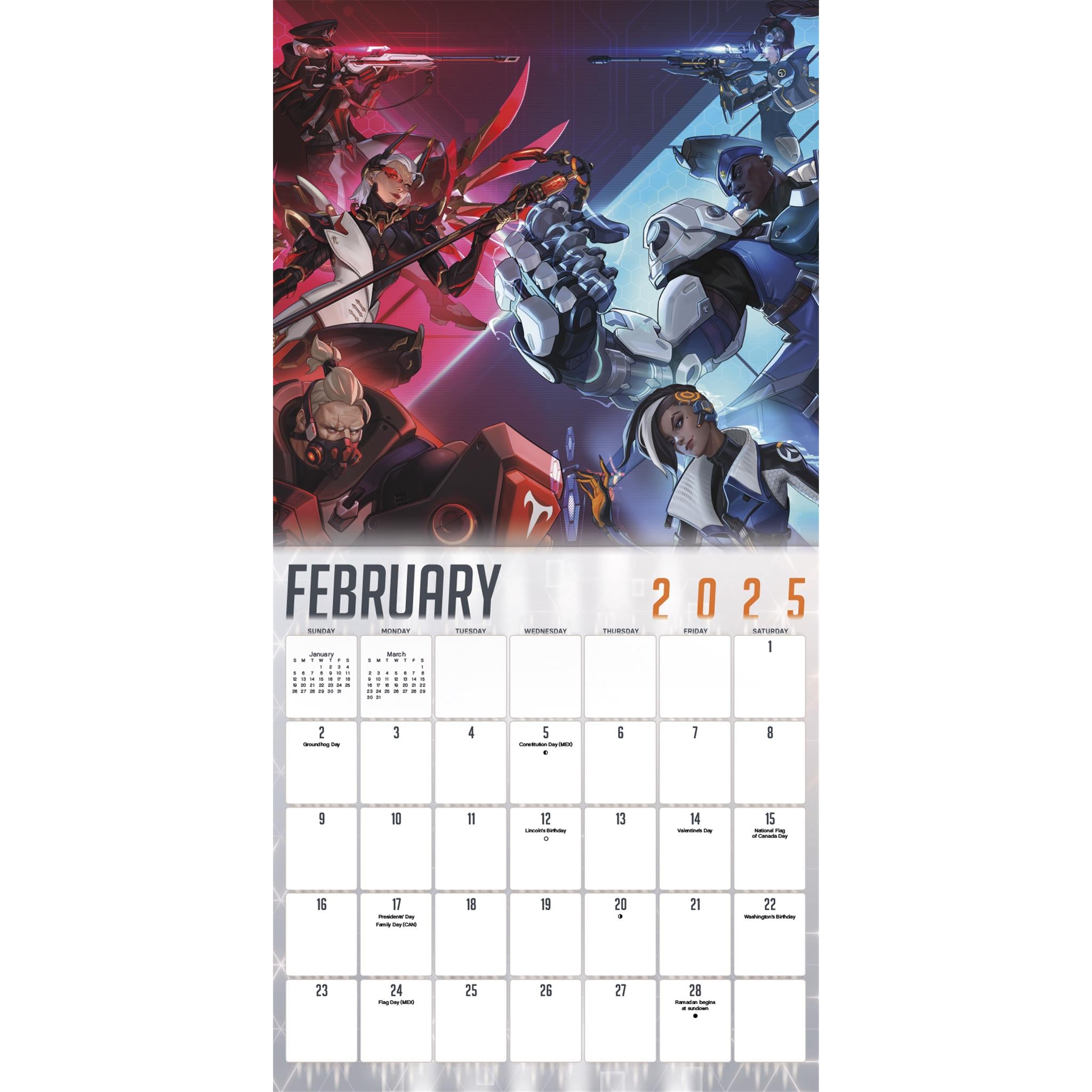 Overwatch Wall 2025 Calendar - Online Exclusive