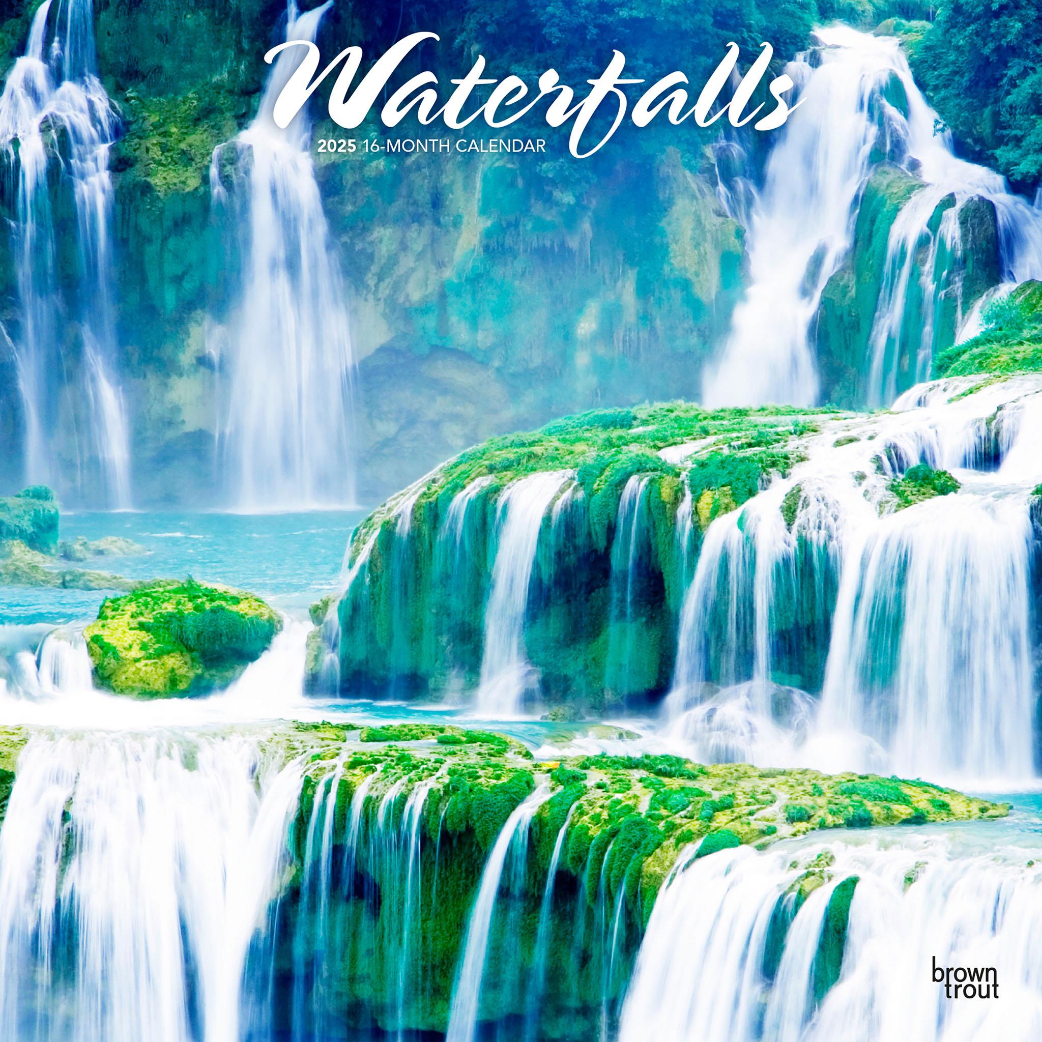 Waterfalls Wall 2025 Calendar