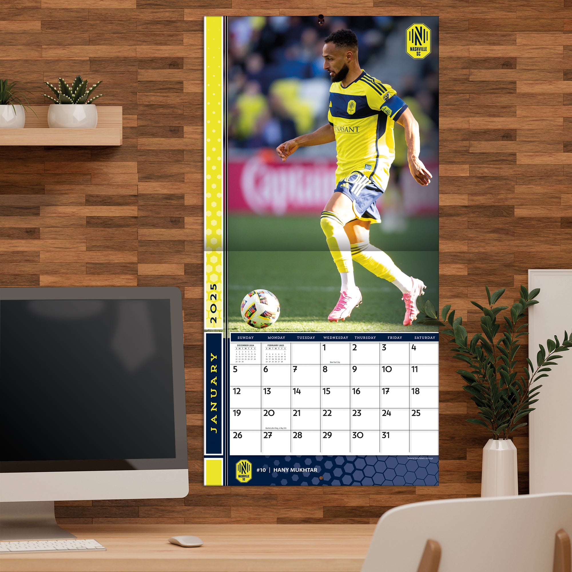 MLS Nashville Wall 2025 Calendar - Online Exclusive